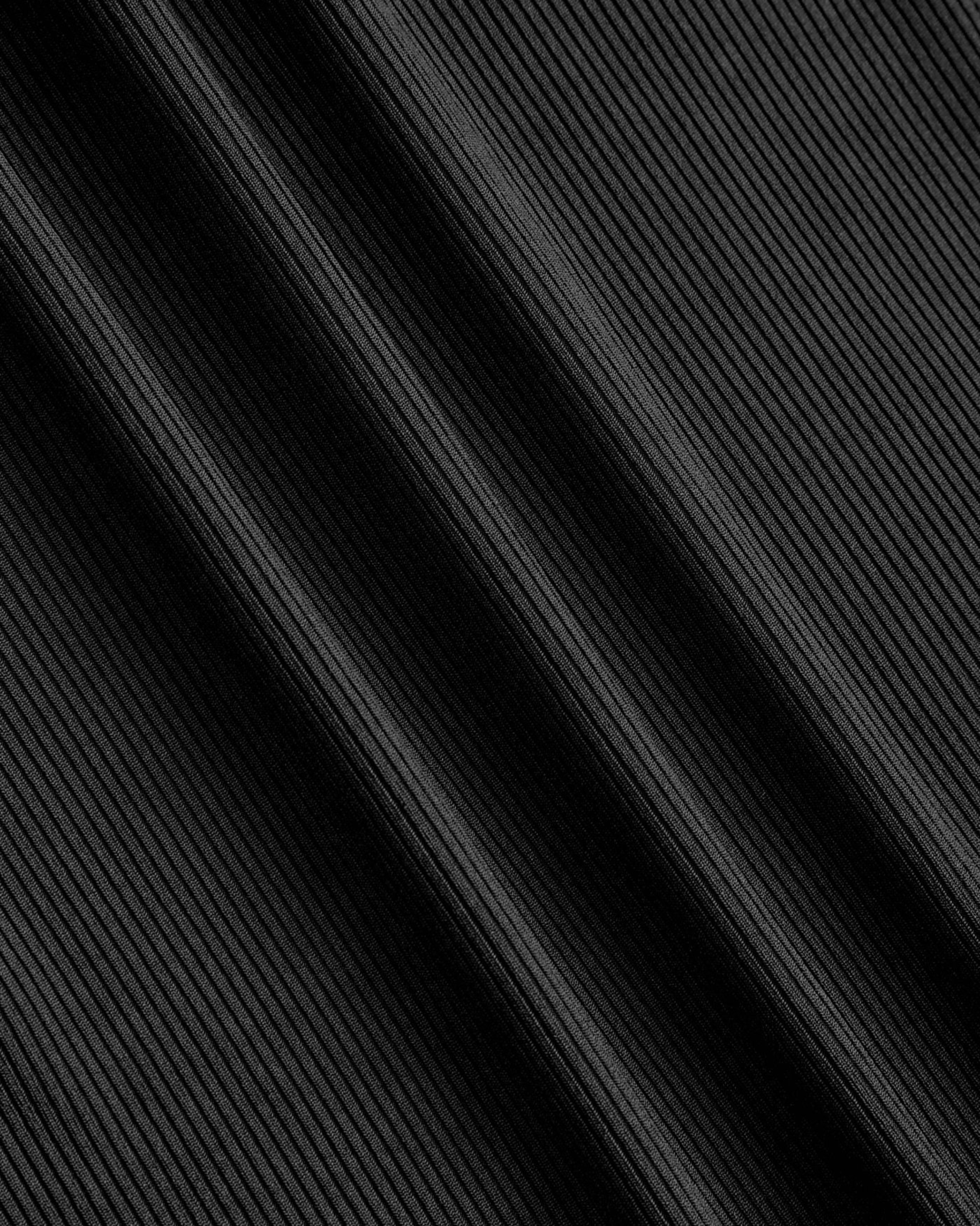 Criss-Cross Twist U-Neck Maxi Dress - Black