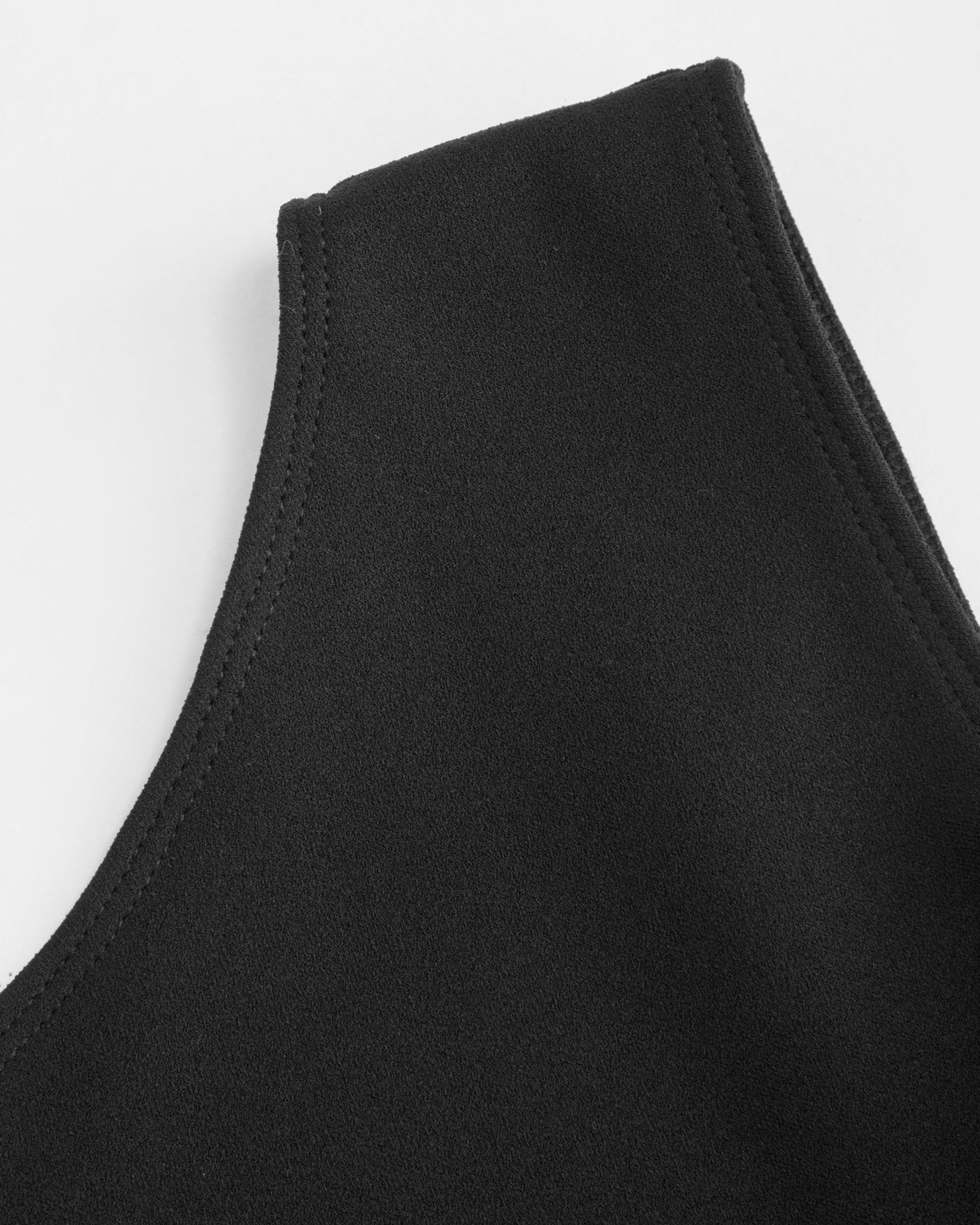 Elegance Backless Boat Neck Ruffle Split Maxi - Black