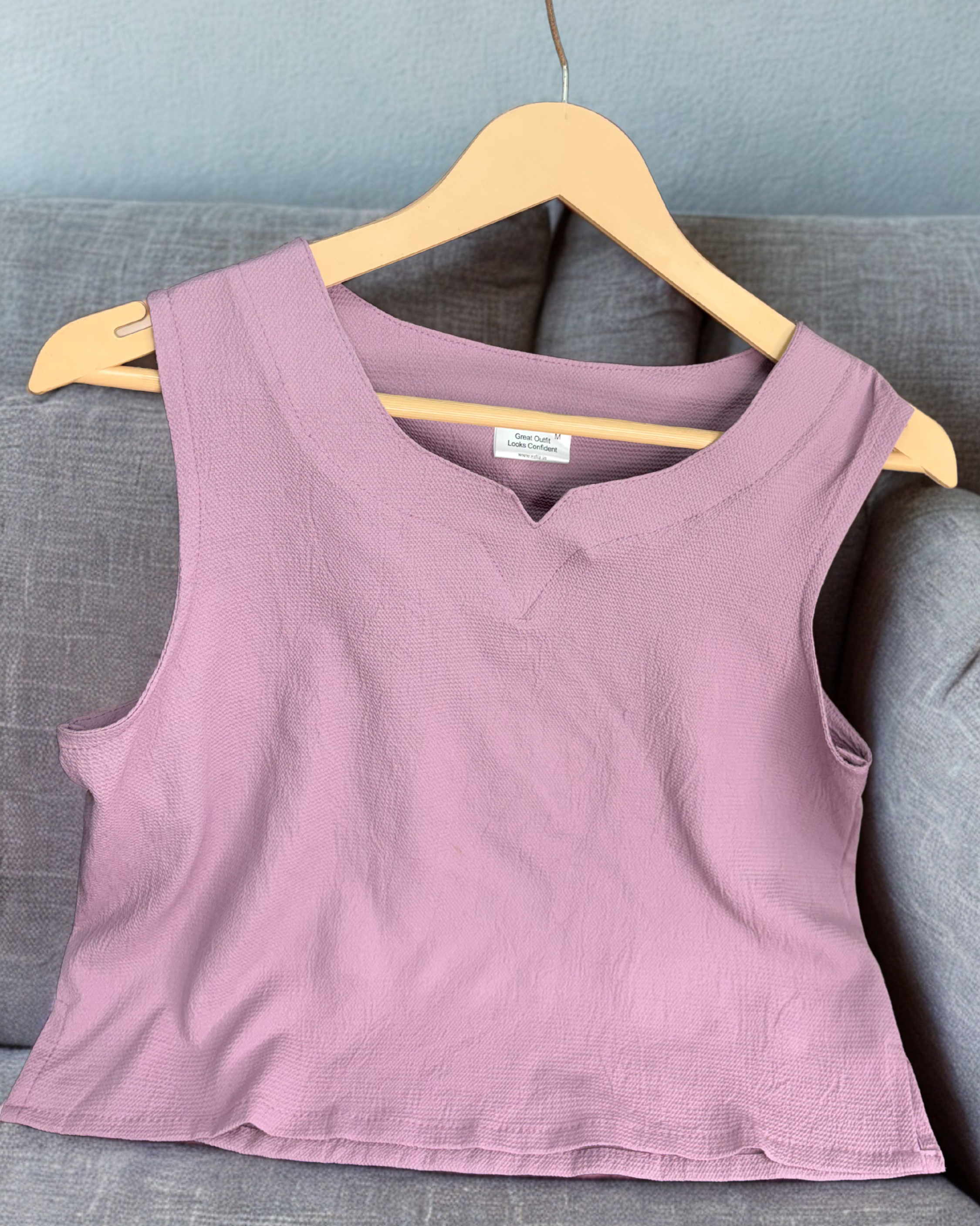 Casual Purple Crop Top