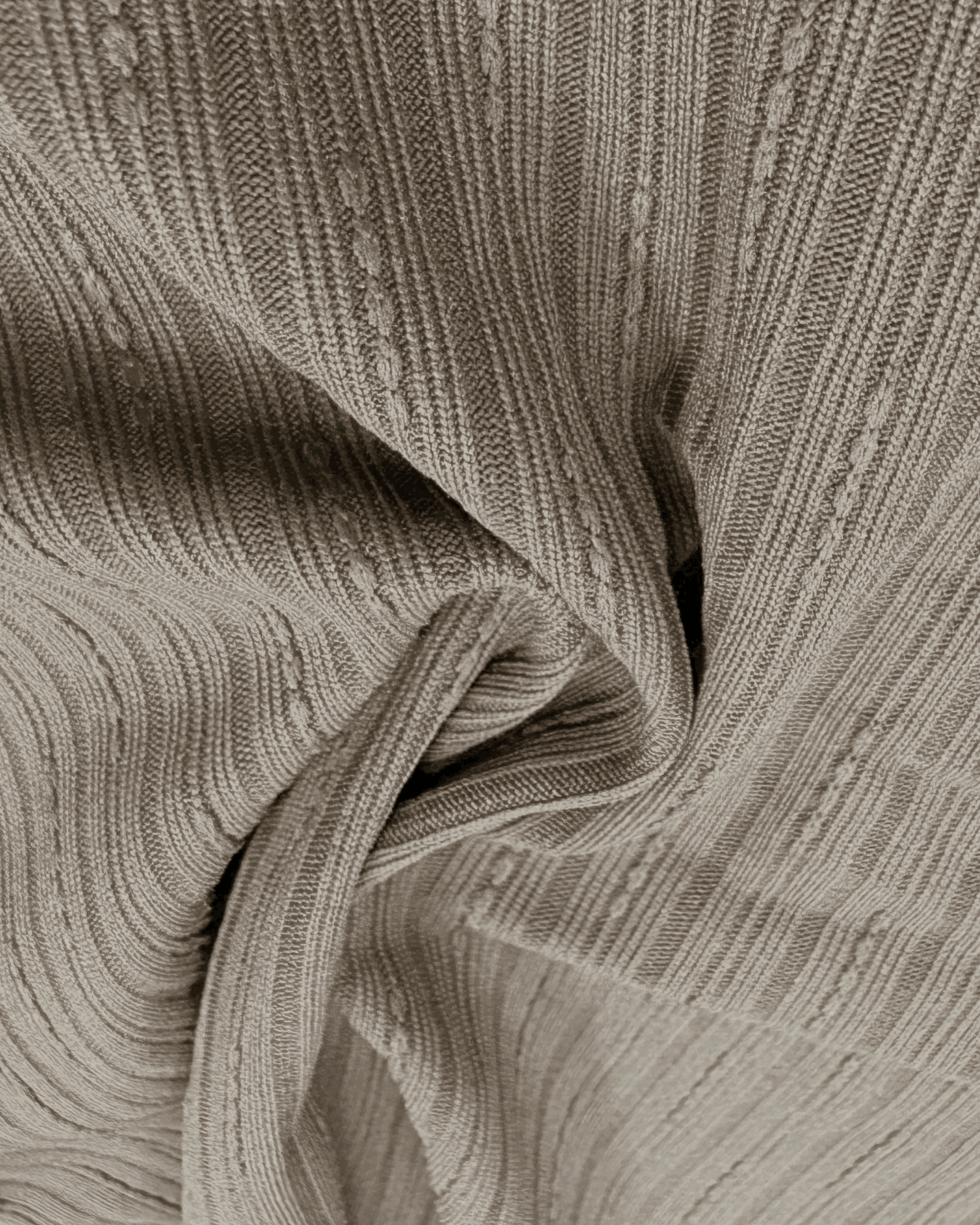 V-Neck Ruched Crop Top – Taupe