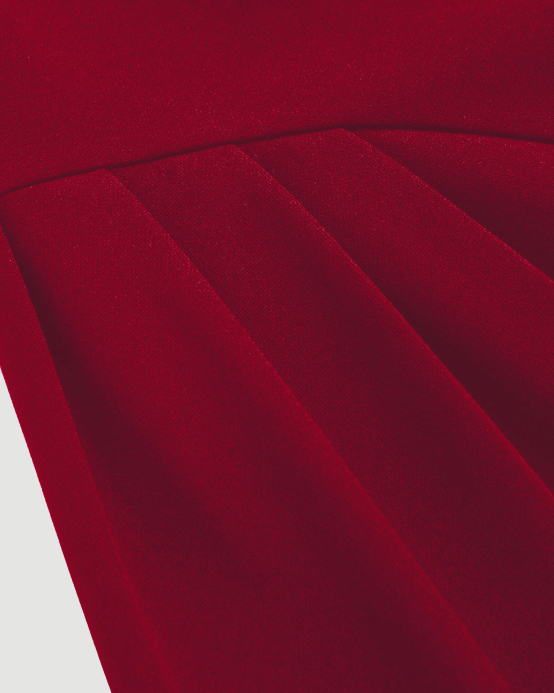 Wine Red Sleeveless Midi Dress