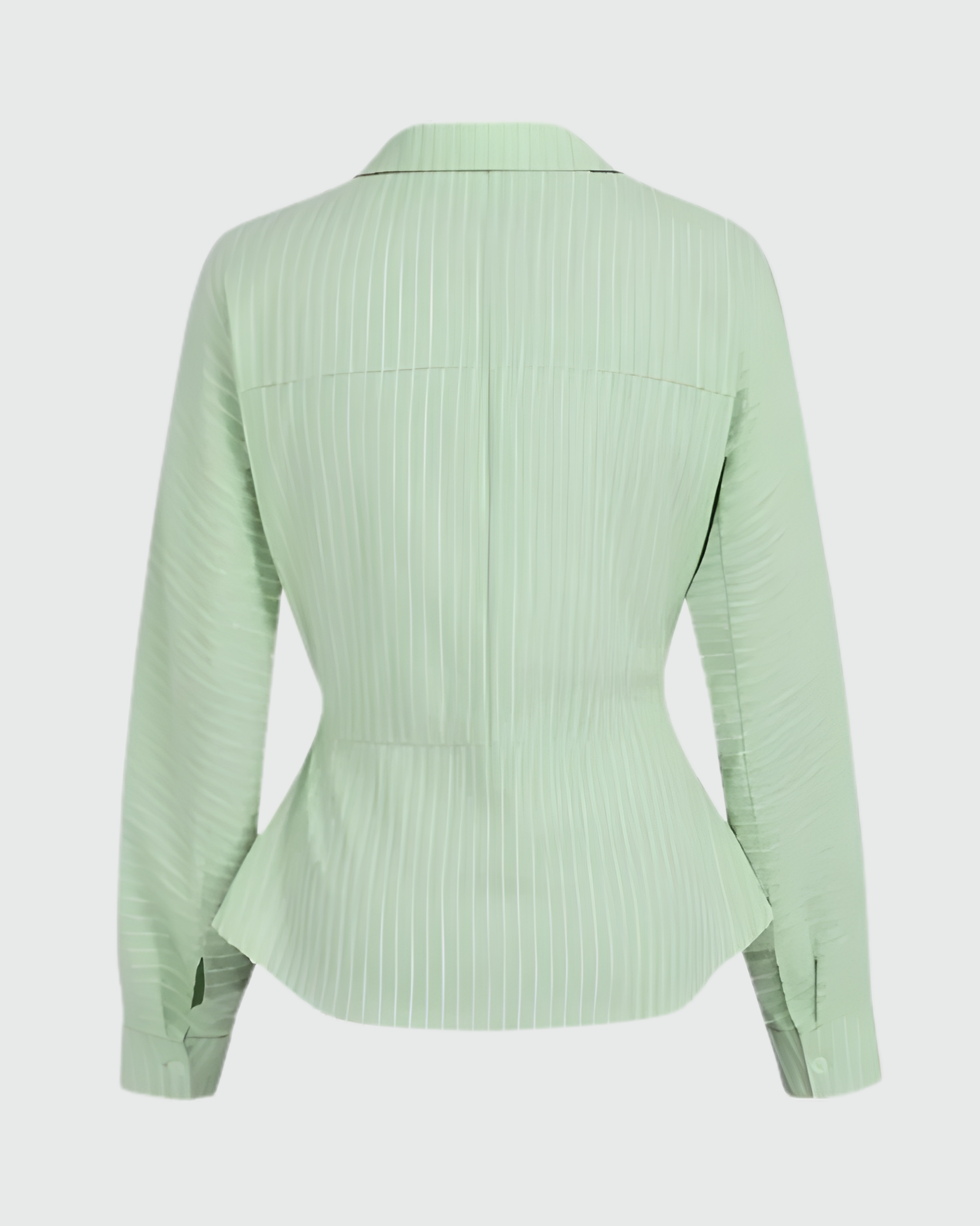 Light Green Striped Shirt