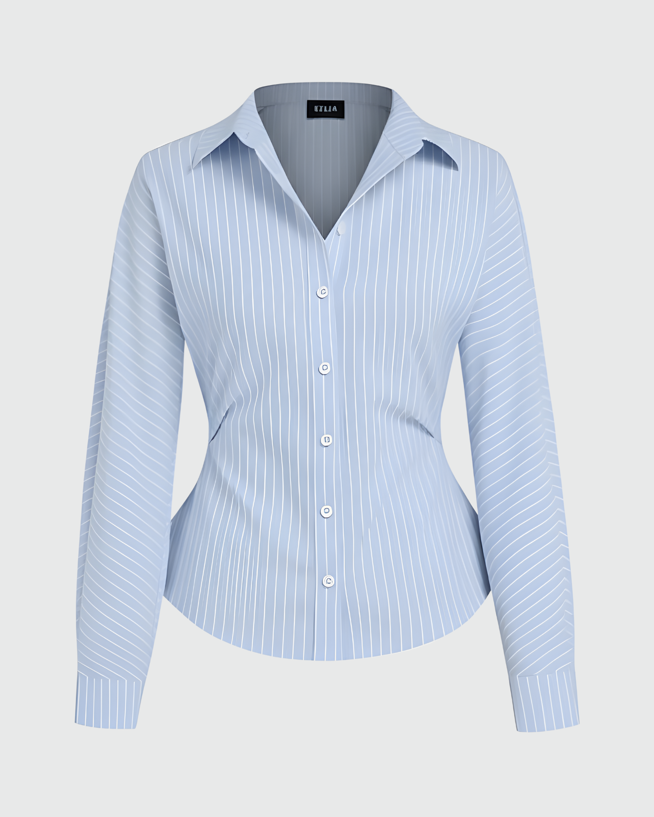 Sky Blue Striped Shirt