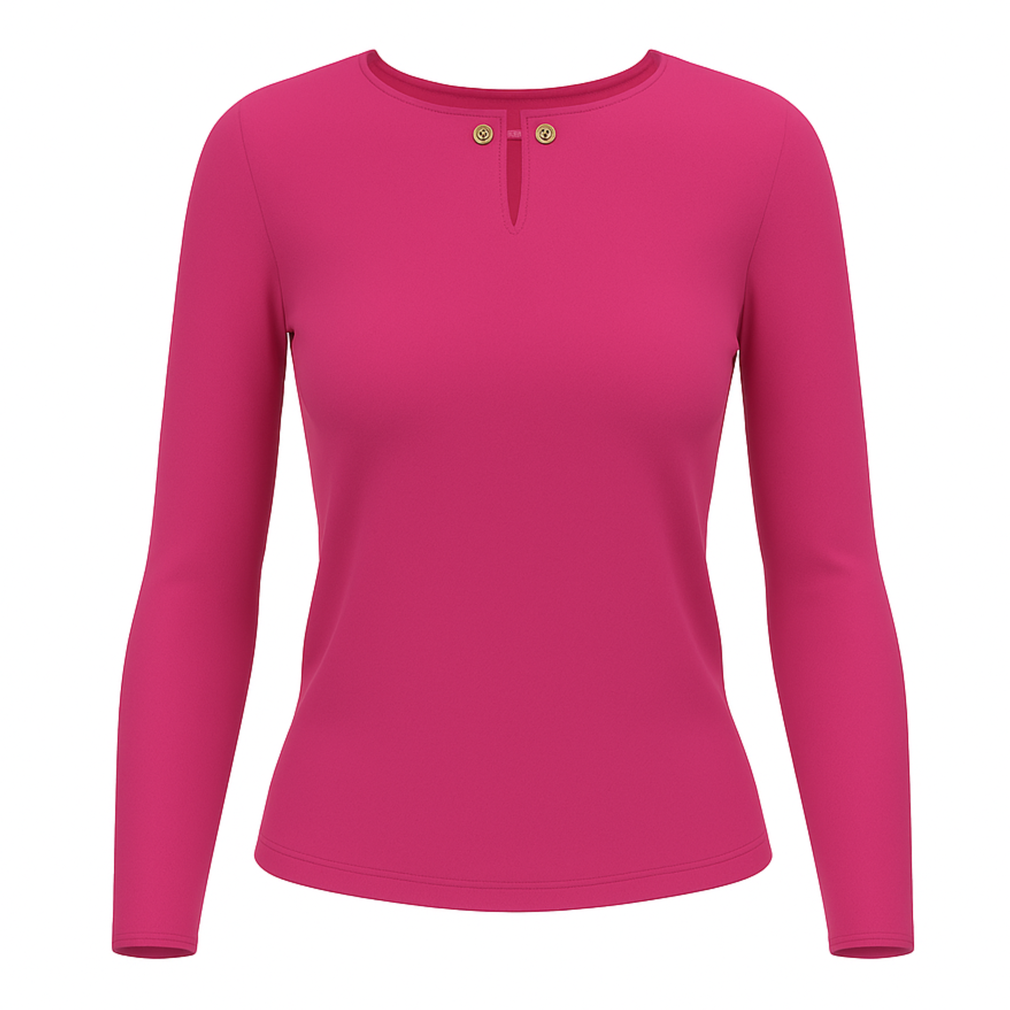 Hot Pink Long Sleeve Top