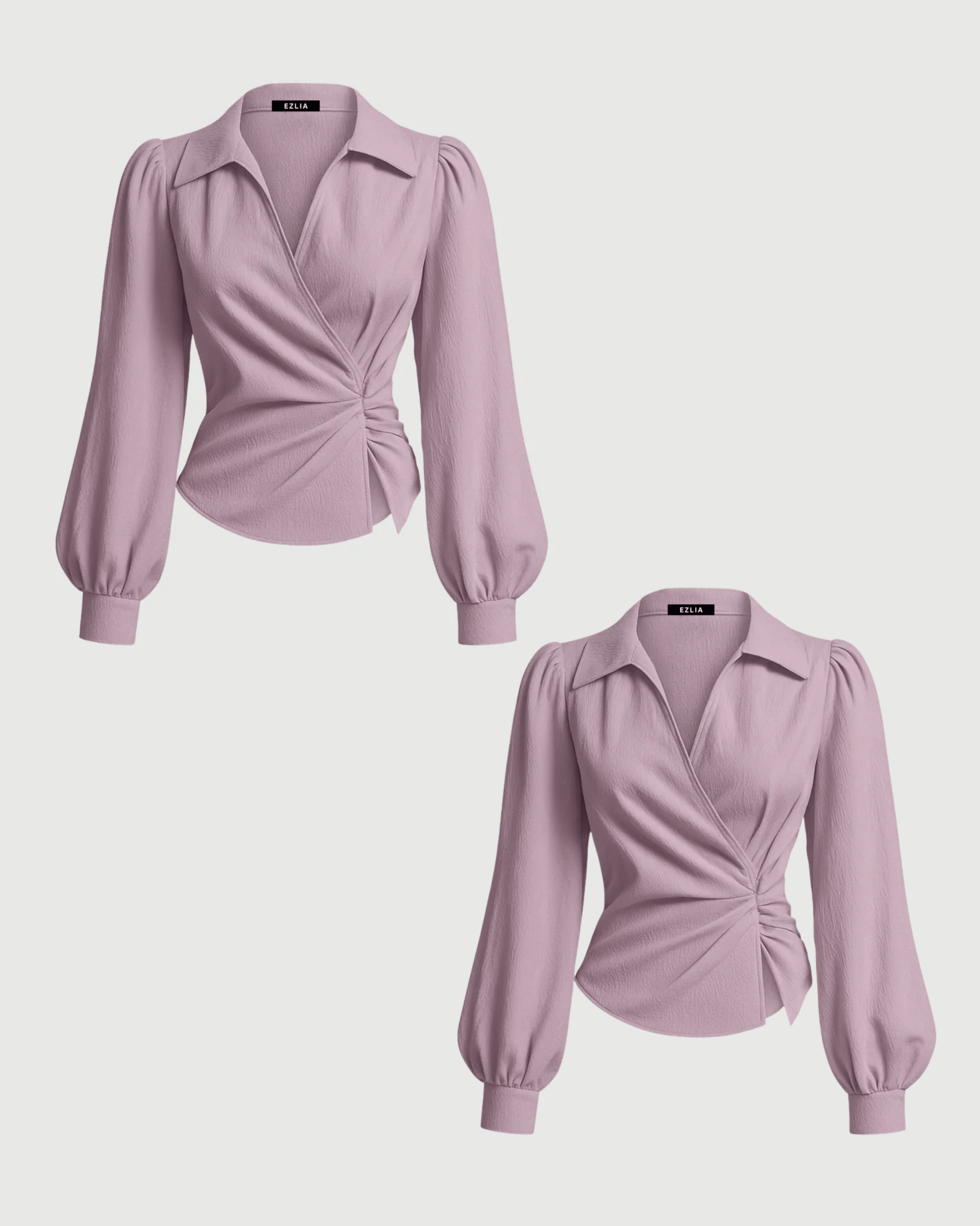 Combo : V Neck Lavender Top 2-Pack