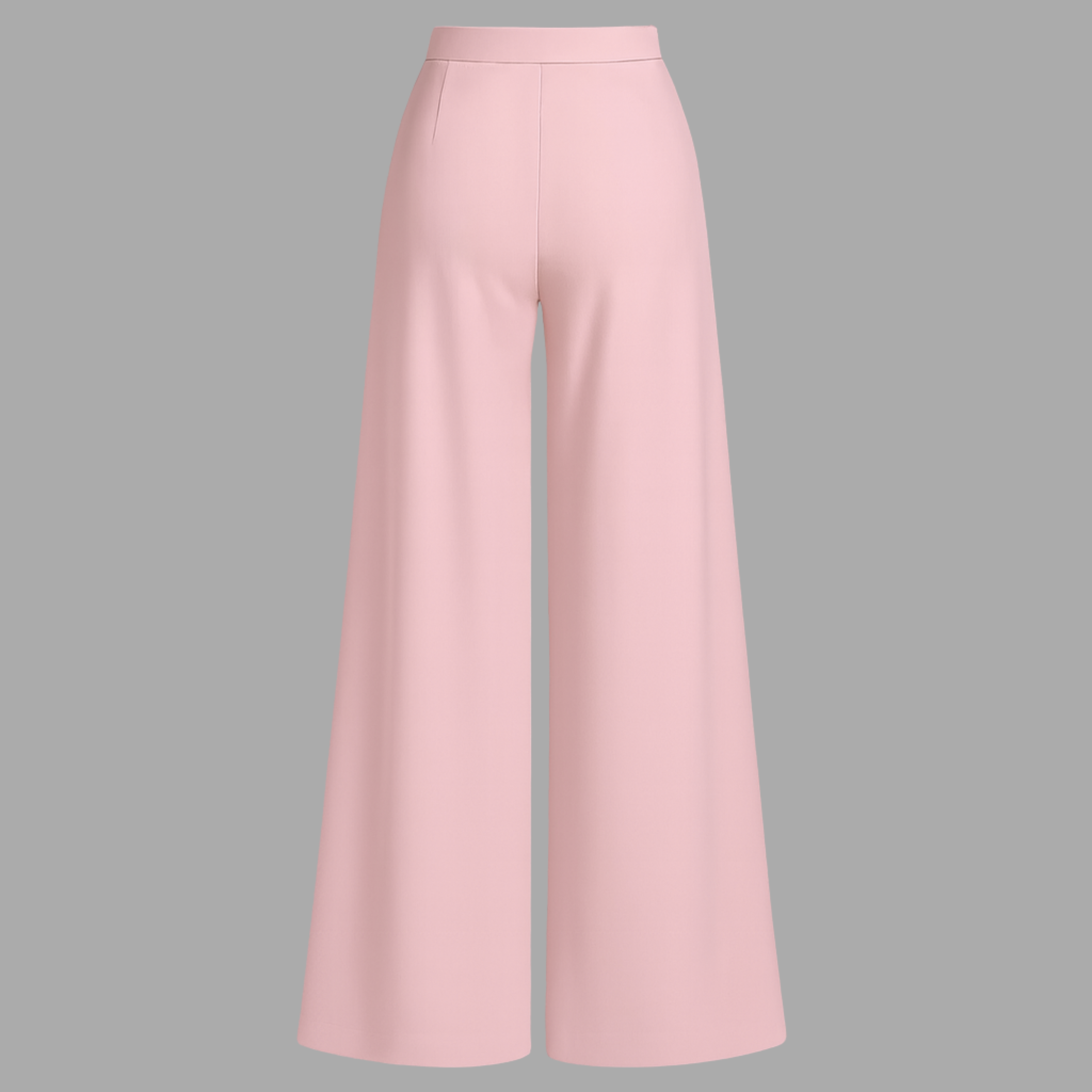 Pink Straight-Leg Trousers