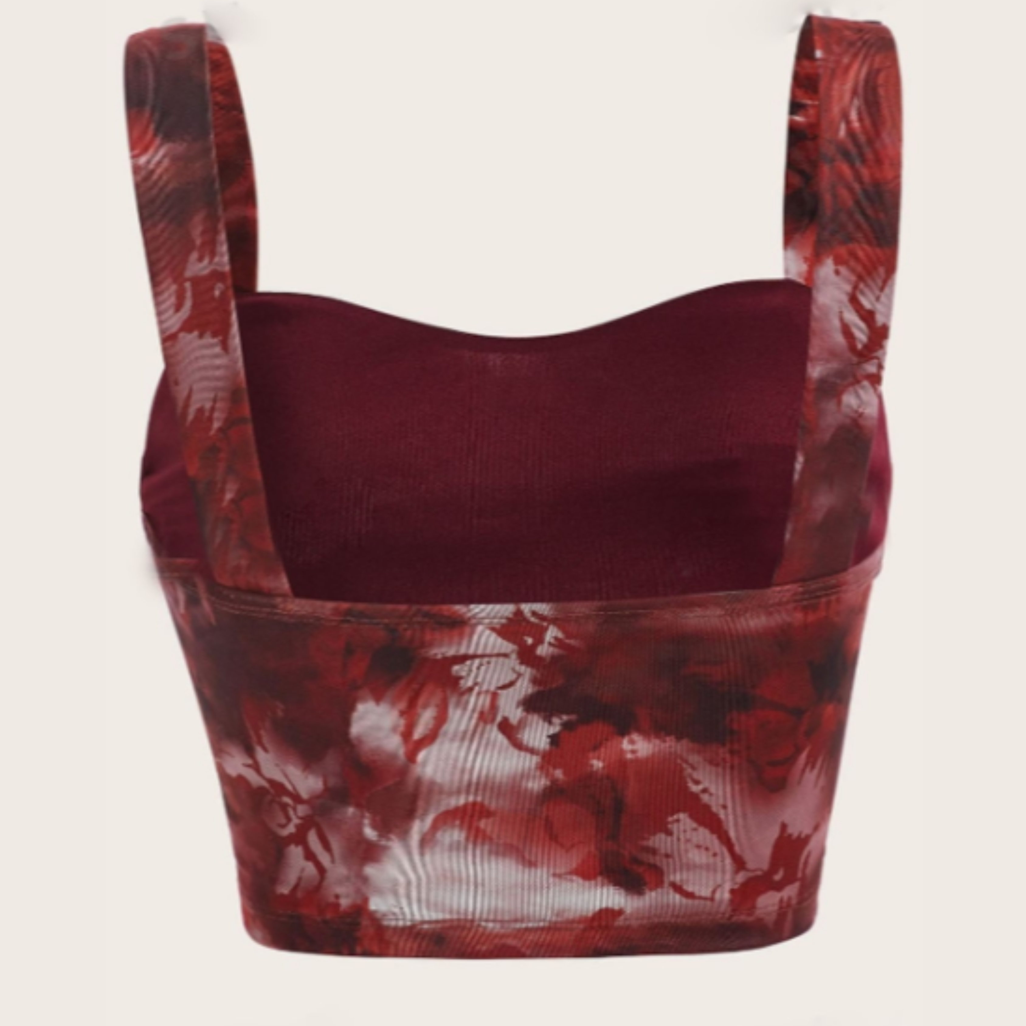 Maroon Crop Top