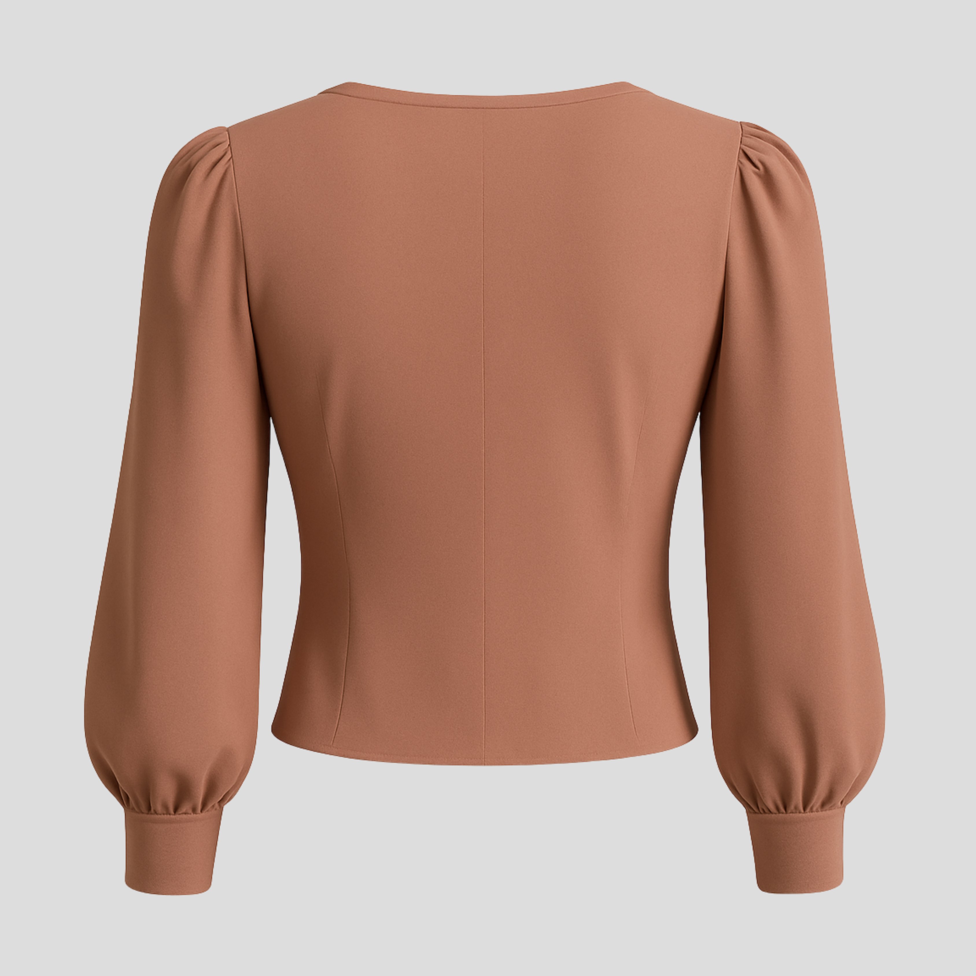 V-Neck Puff Sleeve Blouse