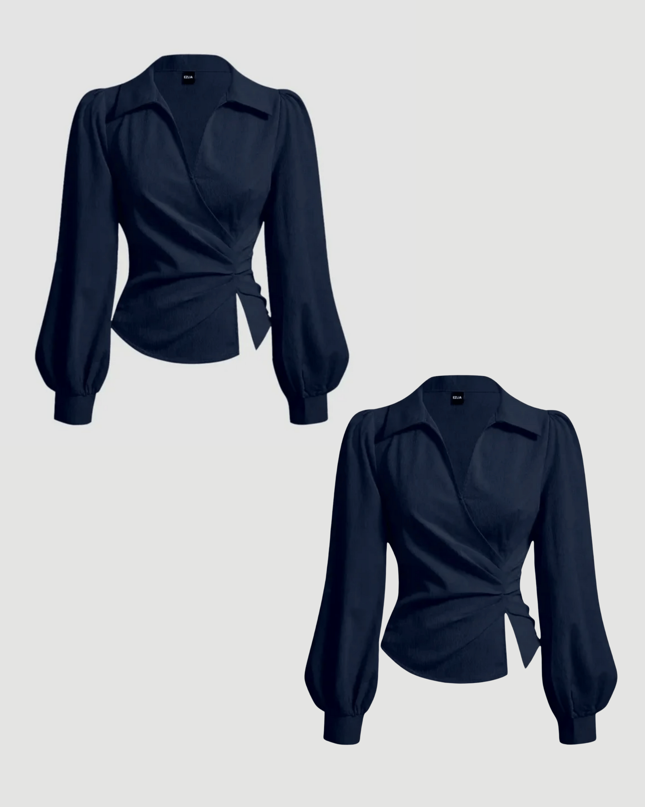 Navy Blue Long Sleeve Top 2-Pack