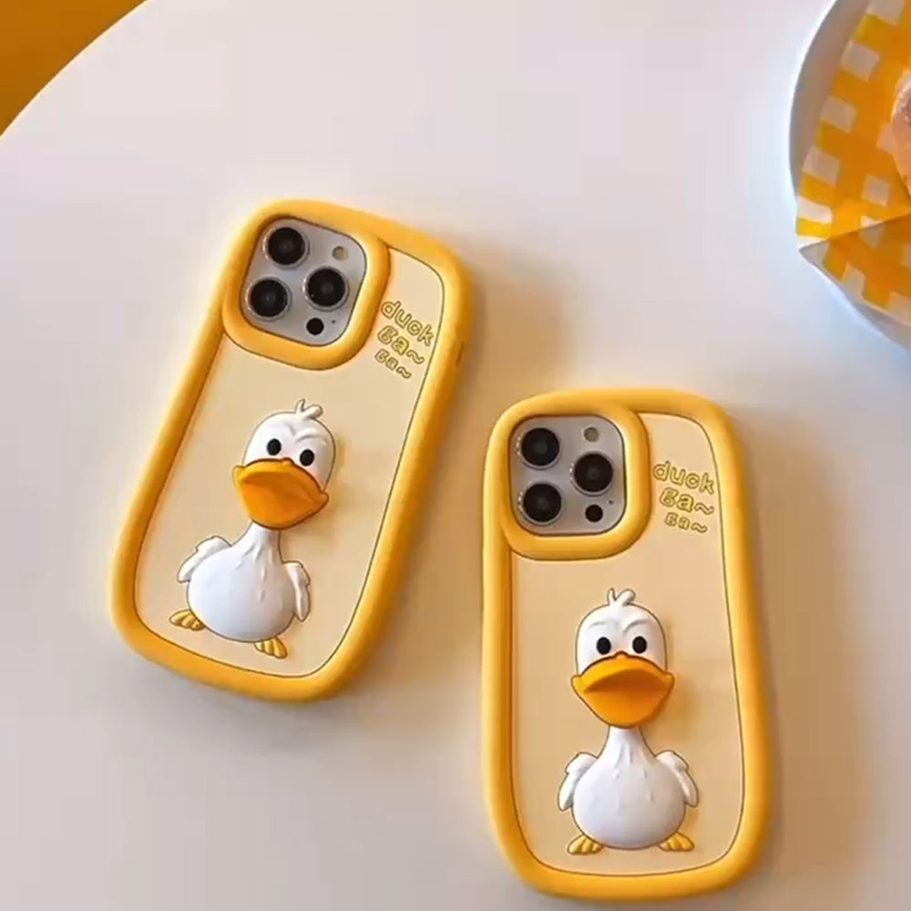 3D Duck Silicone Soft Protective IPhone 13 Case