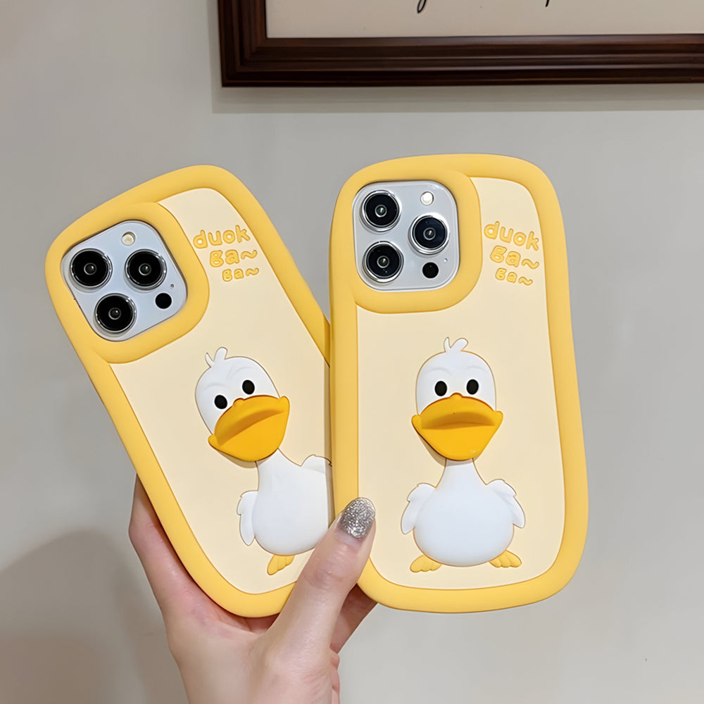 3D Duck Silicone Soft Protective IPhone 14 Case