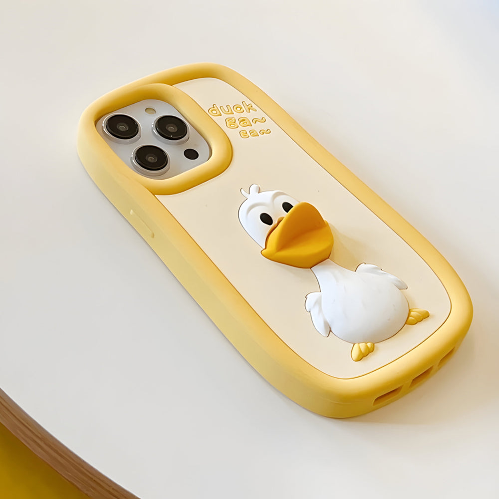 3D Duck Silicone Soft Protective IPhone 16 Case