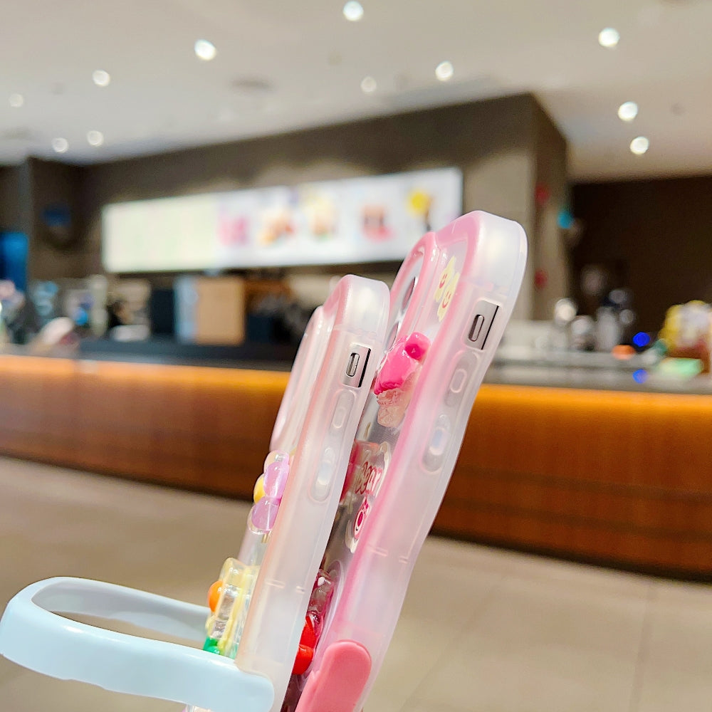 3D Fancy Bear Toy PC (Hard) | TPU (Soft) Printed iPhone 13 Pro Max Covers with Stand