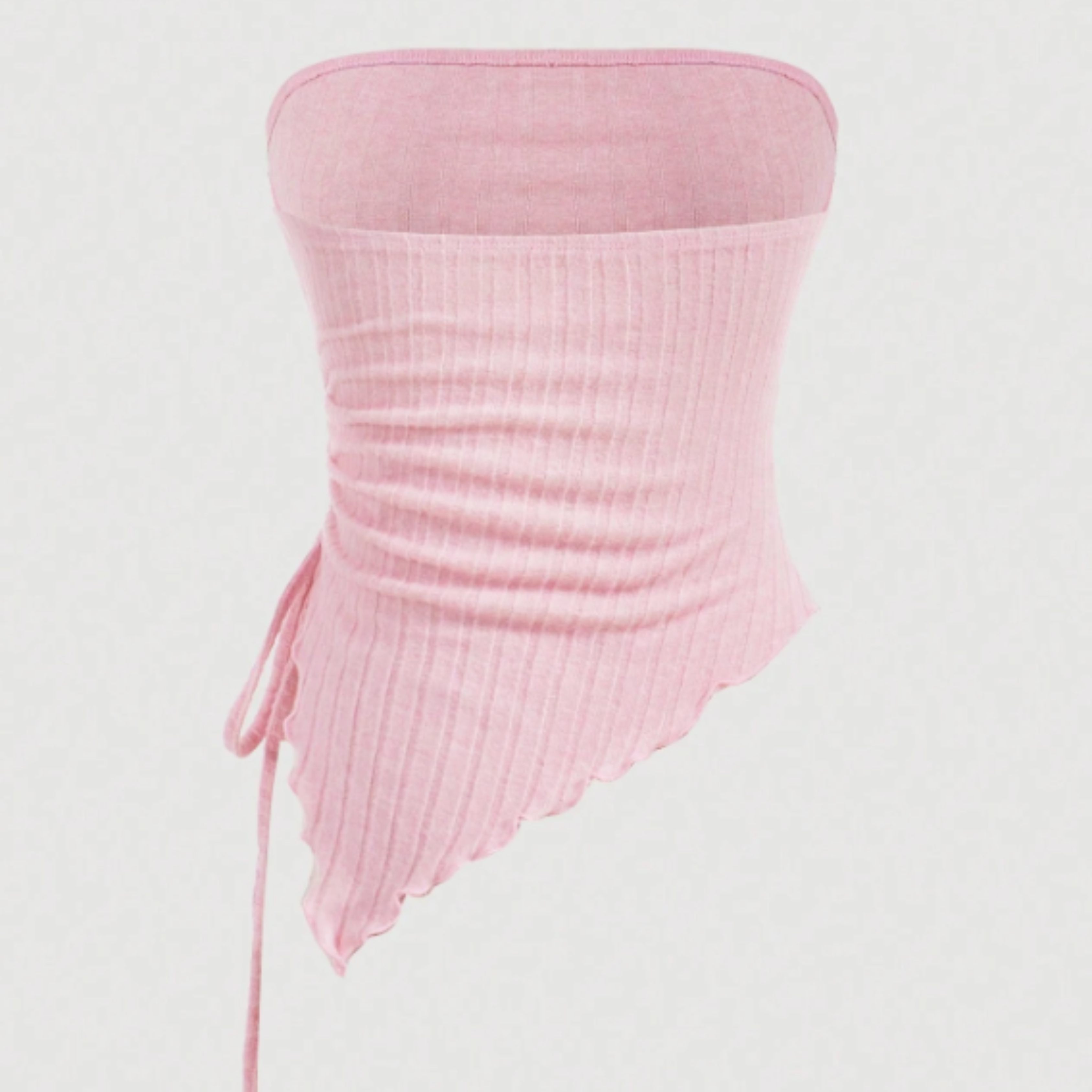 Pastel Pink Ruched Top