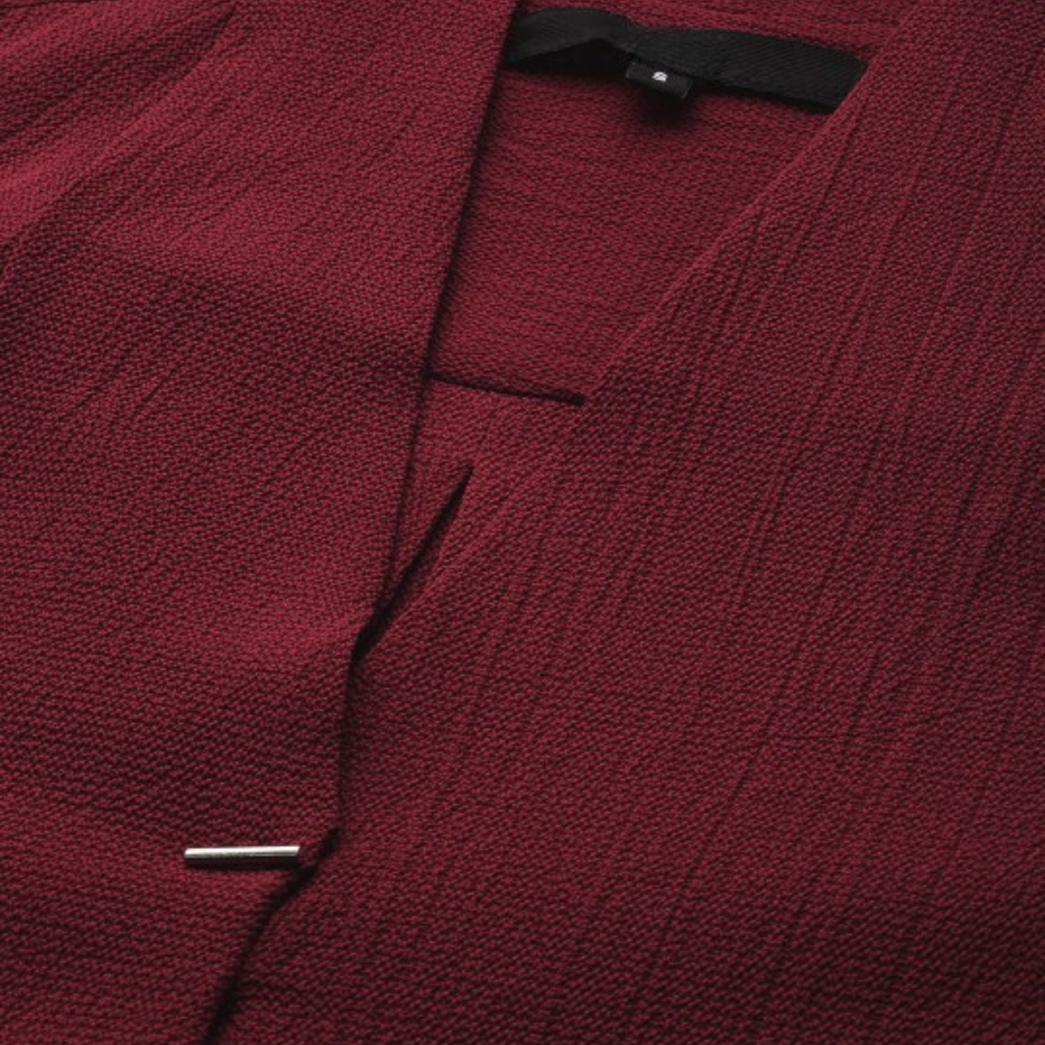 Maroon Collar Long Sleeve Top