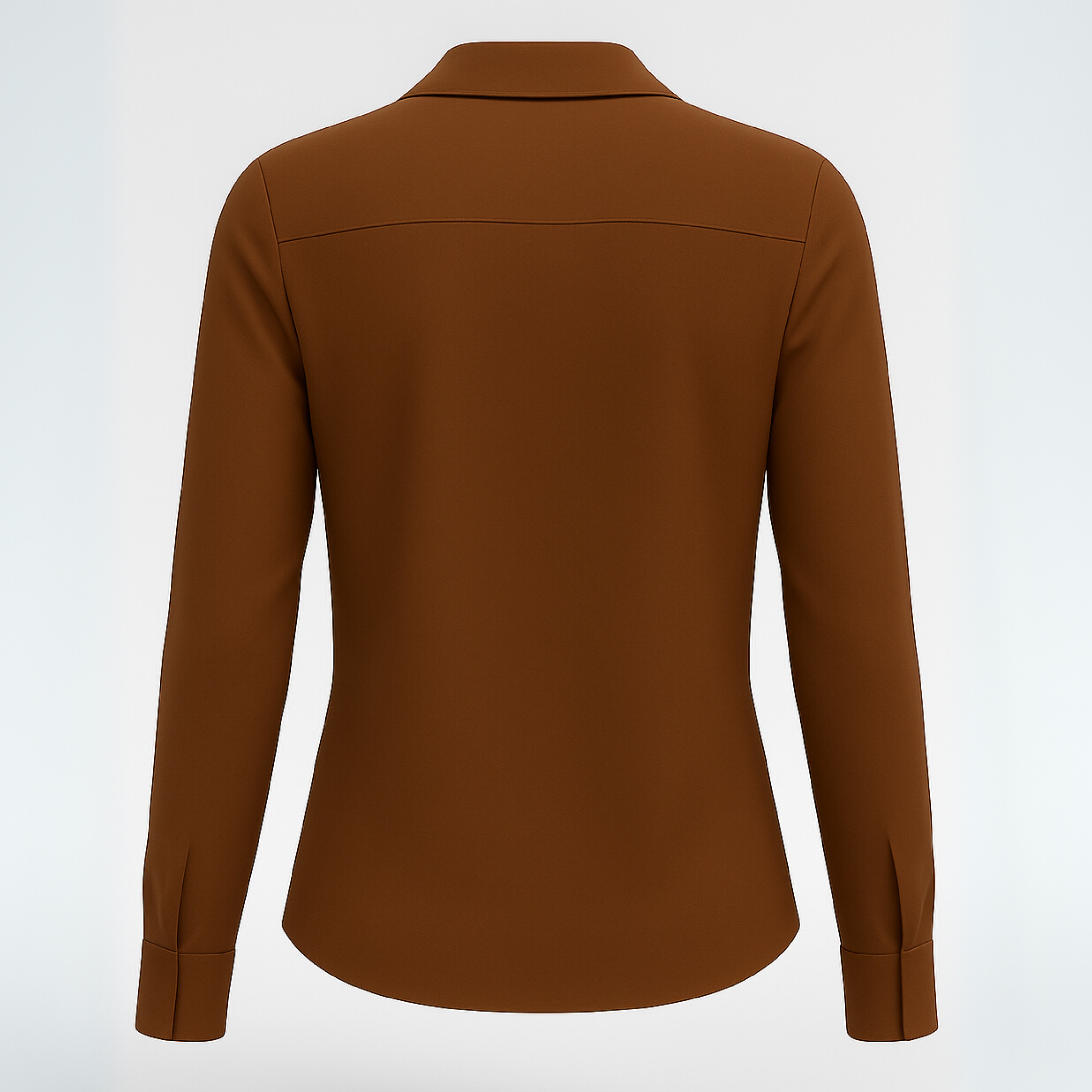 Elegant Coffee Brown Shirt Top