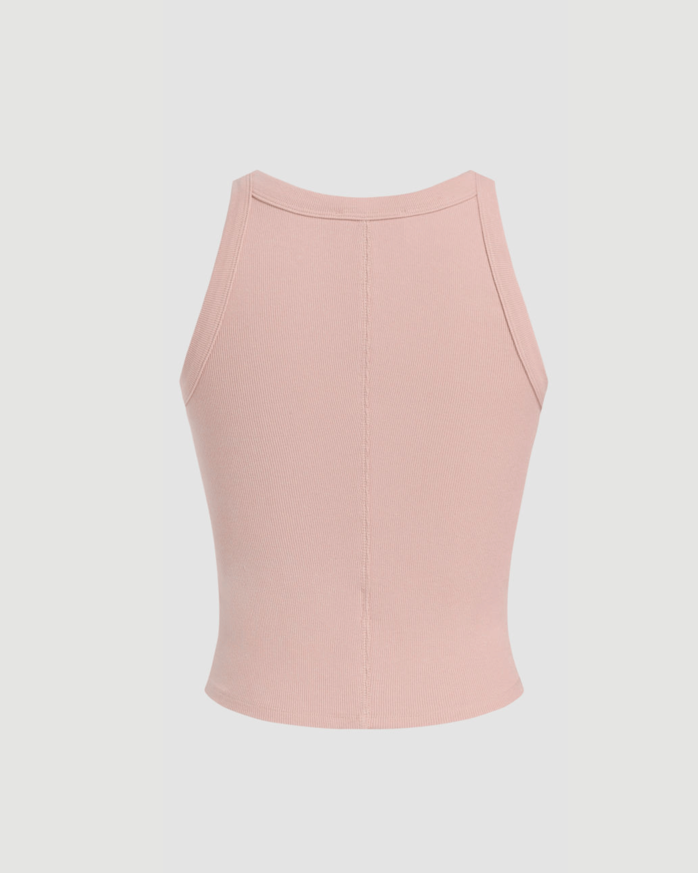Round Neck Pink Tank Top