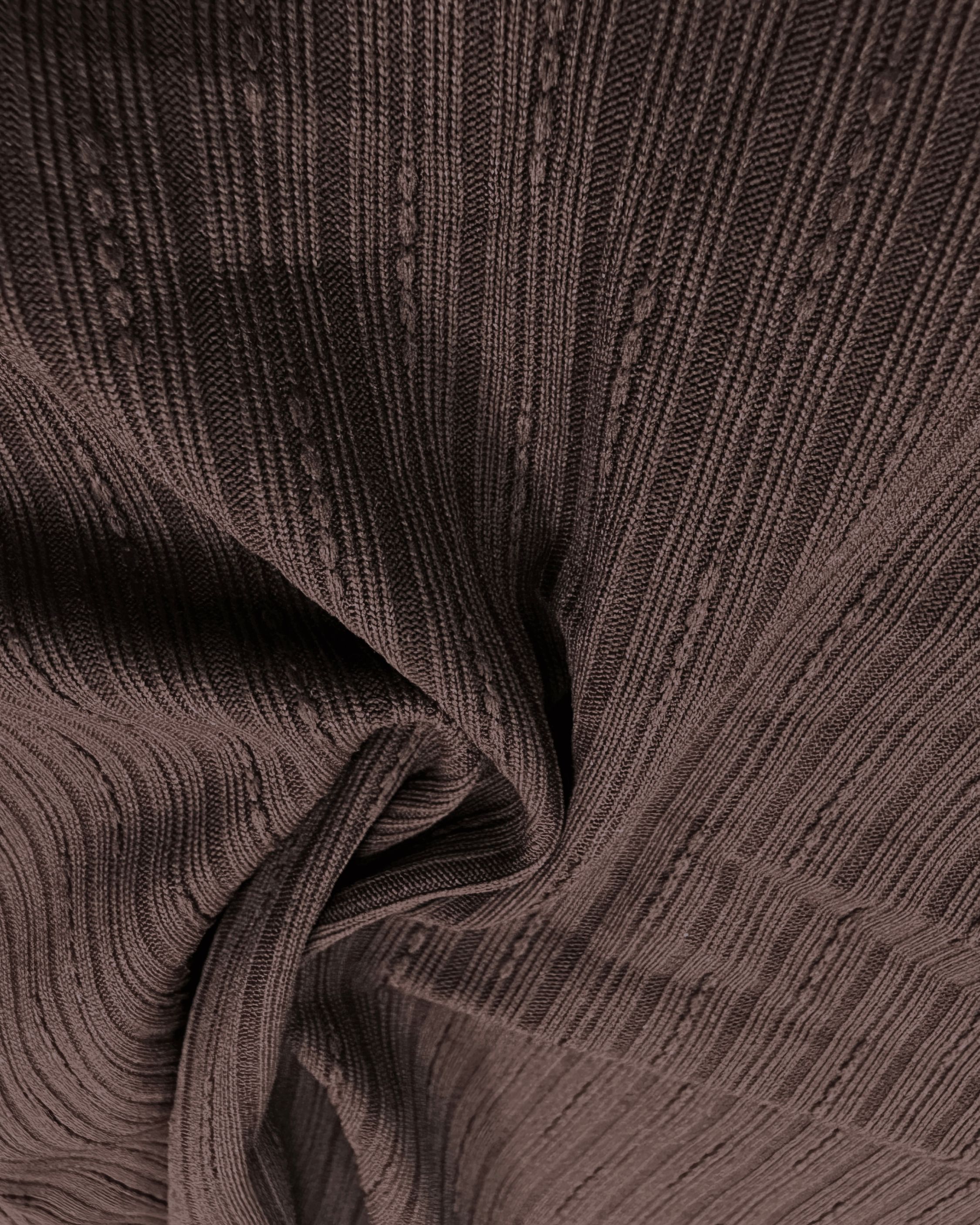 Wrap Effect Ribbed Top