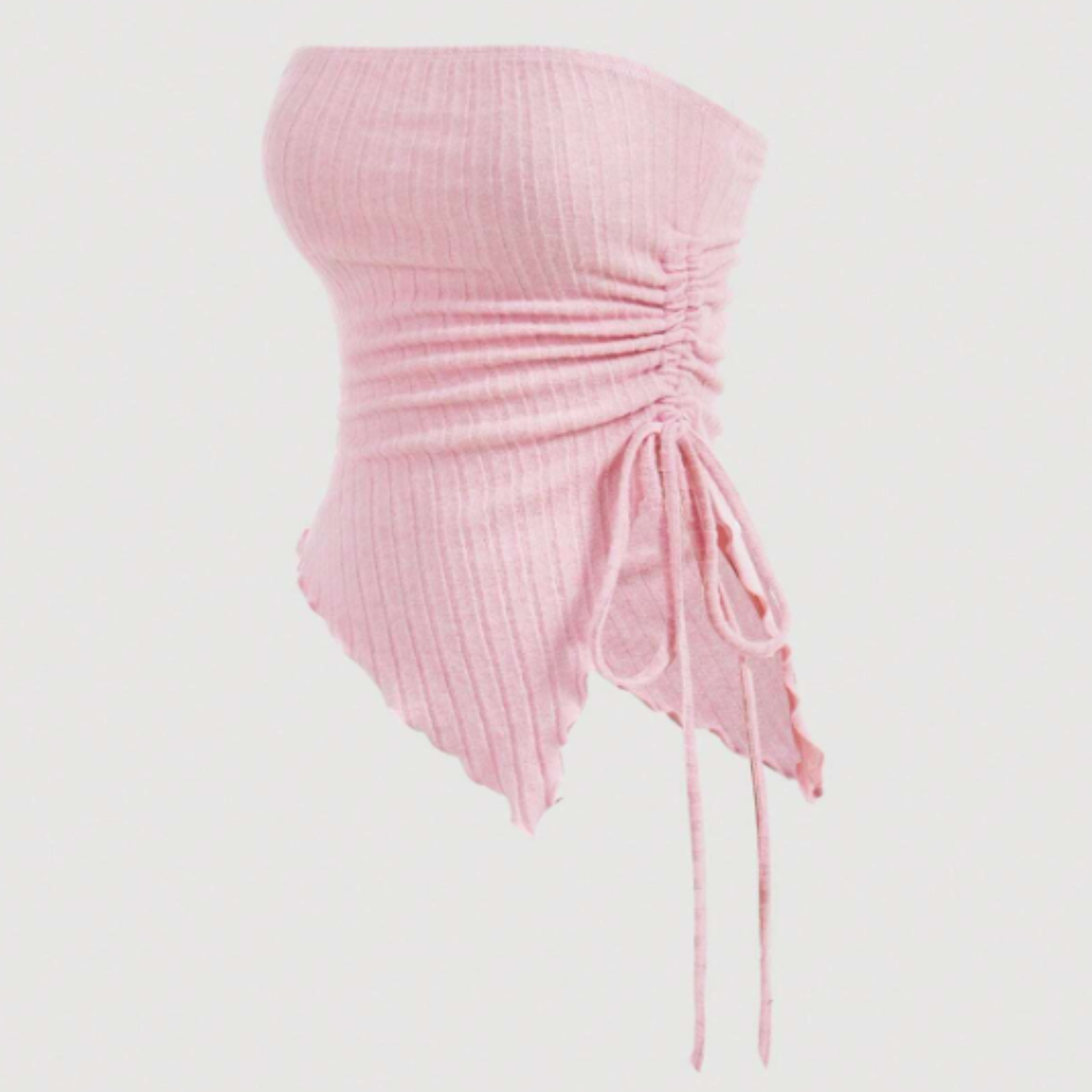 Pastel Pink Ruched Top