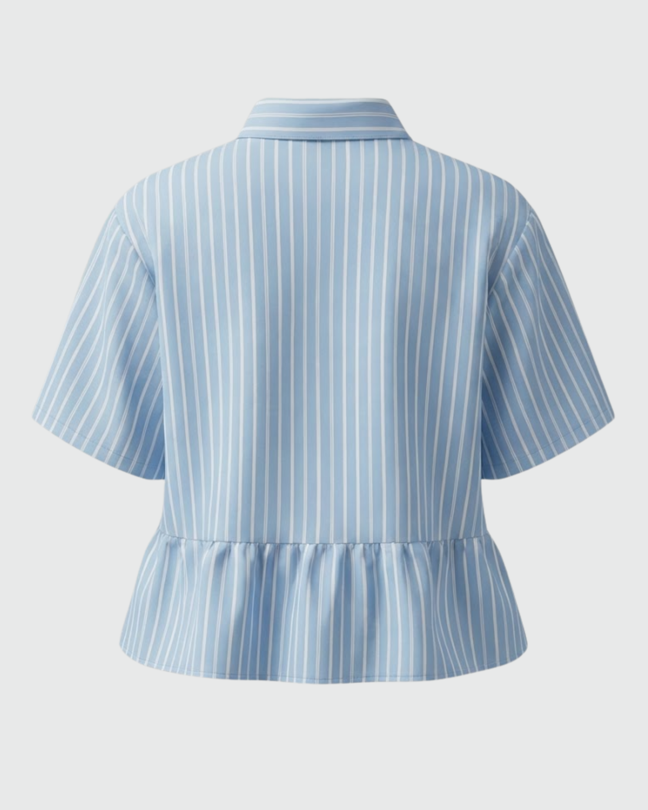 Striped Peplum Shirt for Women