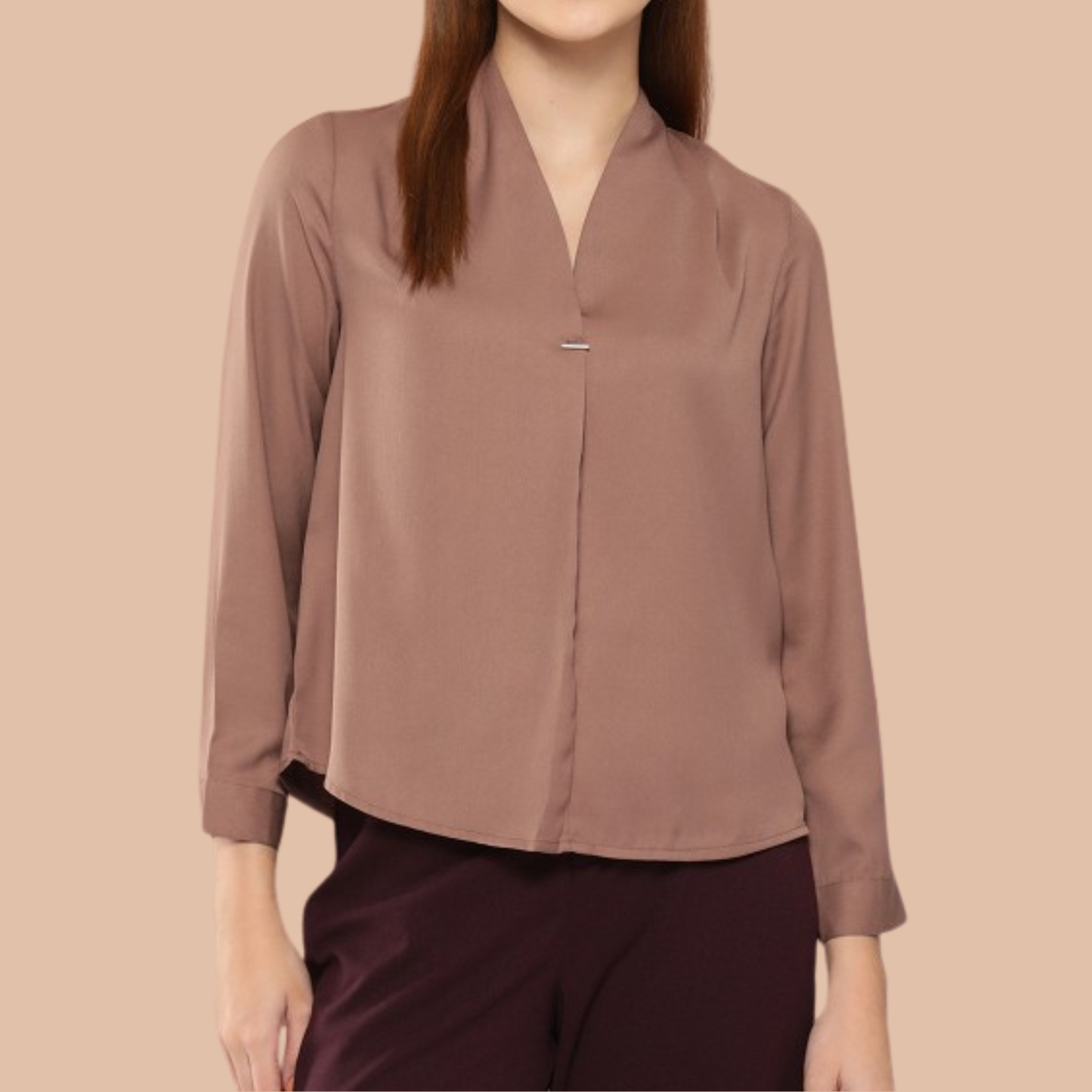 V-Neck Minimalist Shirt Top