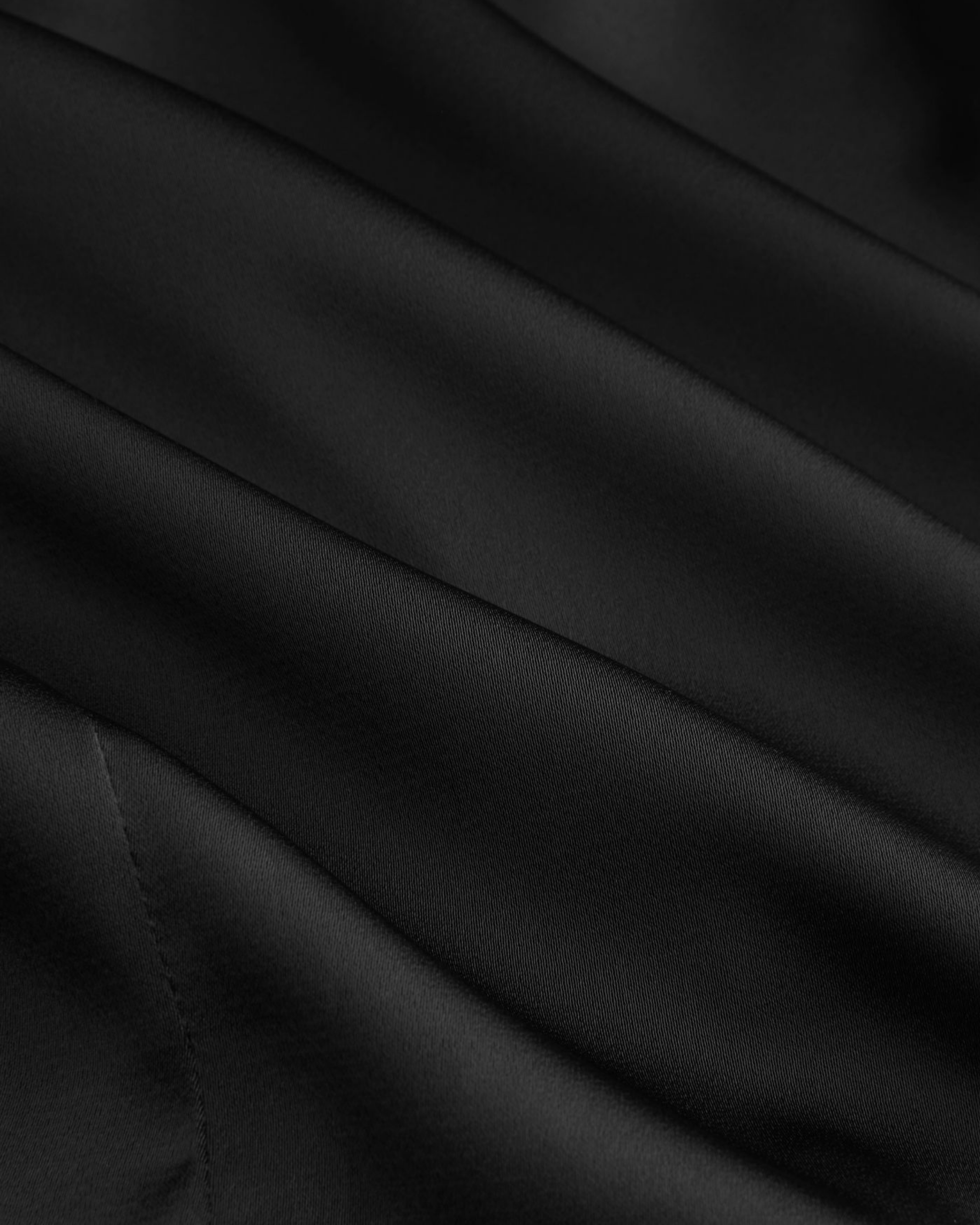 Collared Satin Shirt with Short Sleeves