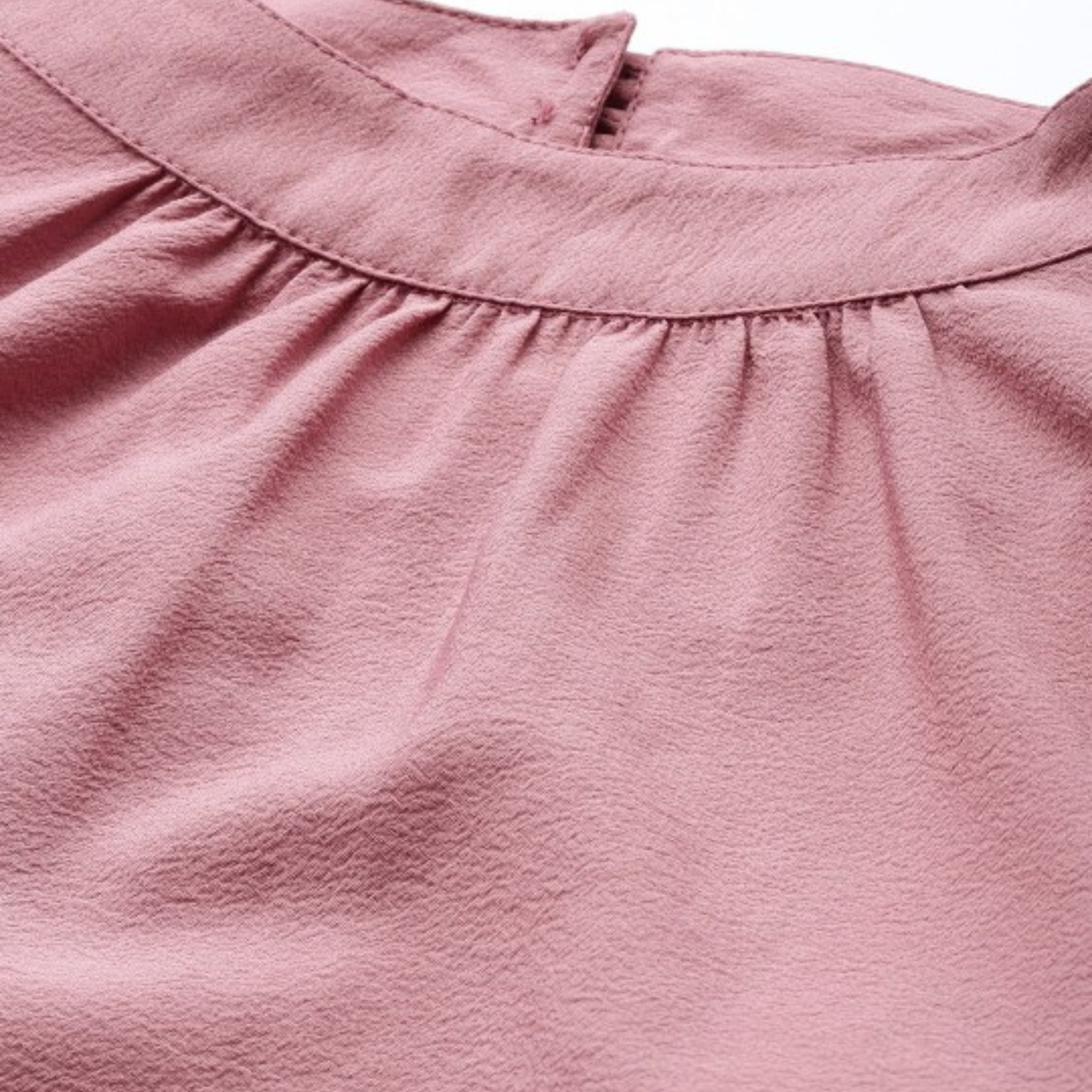 Rose Pink Sleeveless High-Neck Top