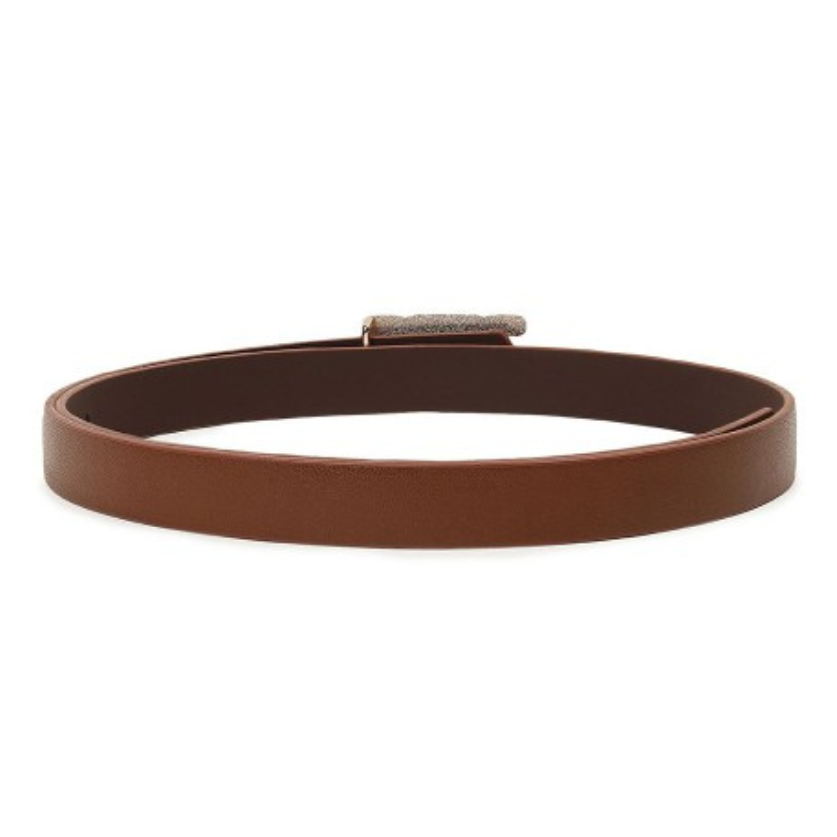 Brown Belt with Gold Buckle