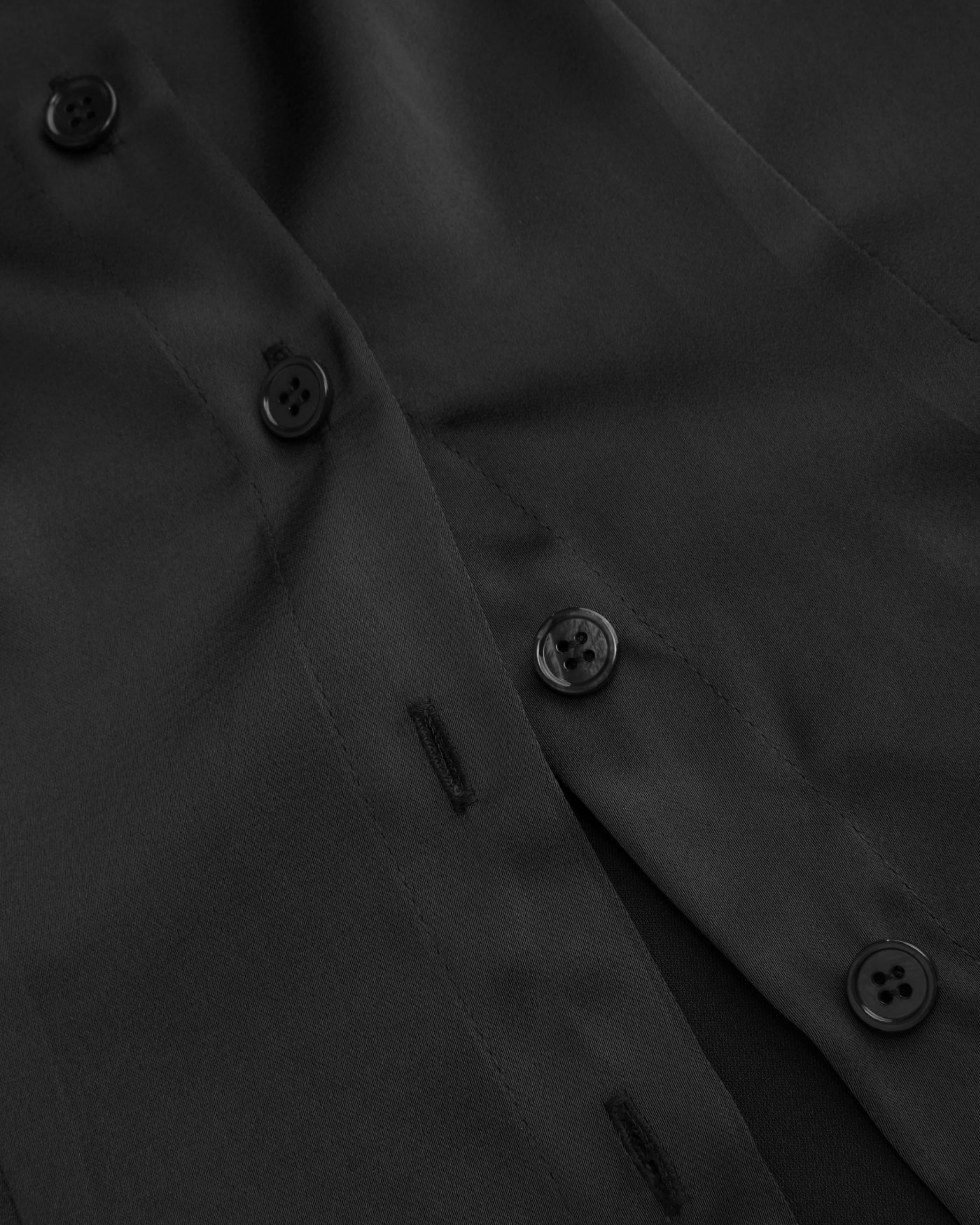 Collared Satin Shirt with Short Sleeves