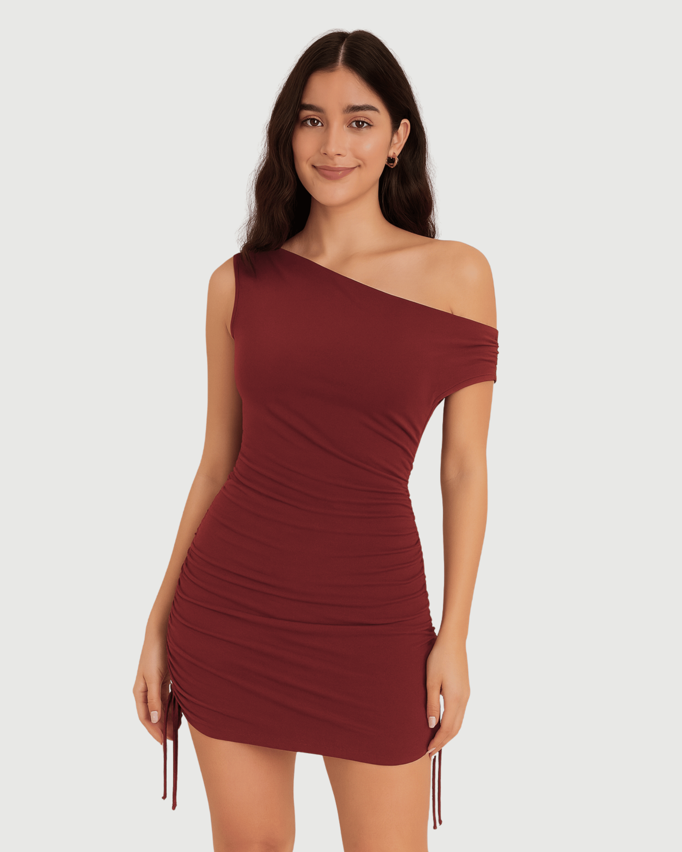Women's Red Bodycon Mini Dress