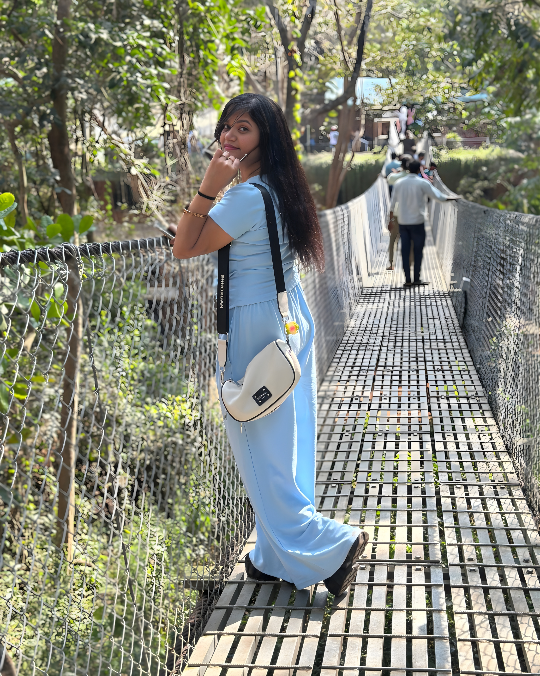 Stylish Wrap Co-ord Set - Baby Blue
