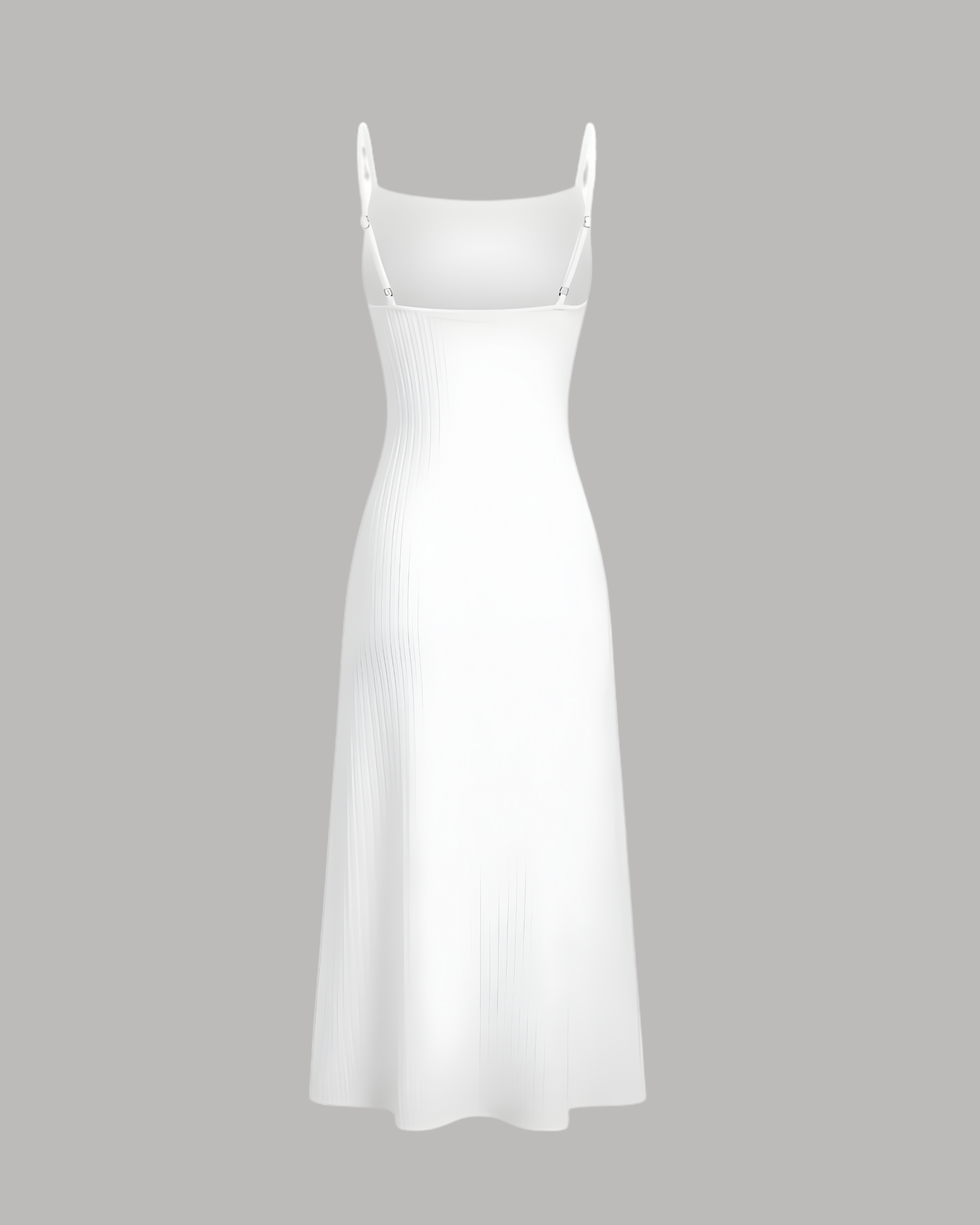 Glamorous Cowl Back Split Hem Maxi - White