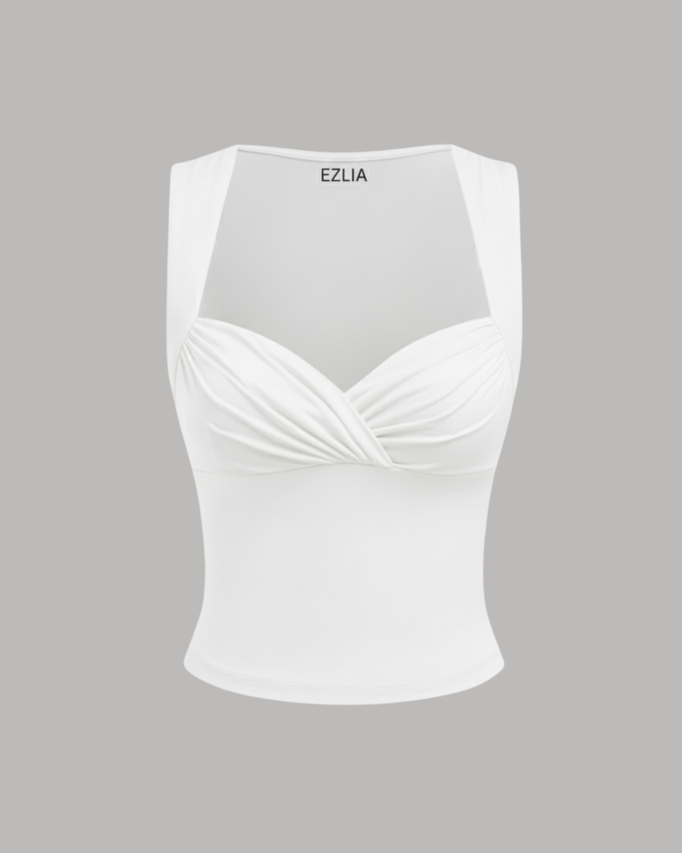 Luna Twist Contour Fit Camisole-White