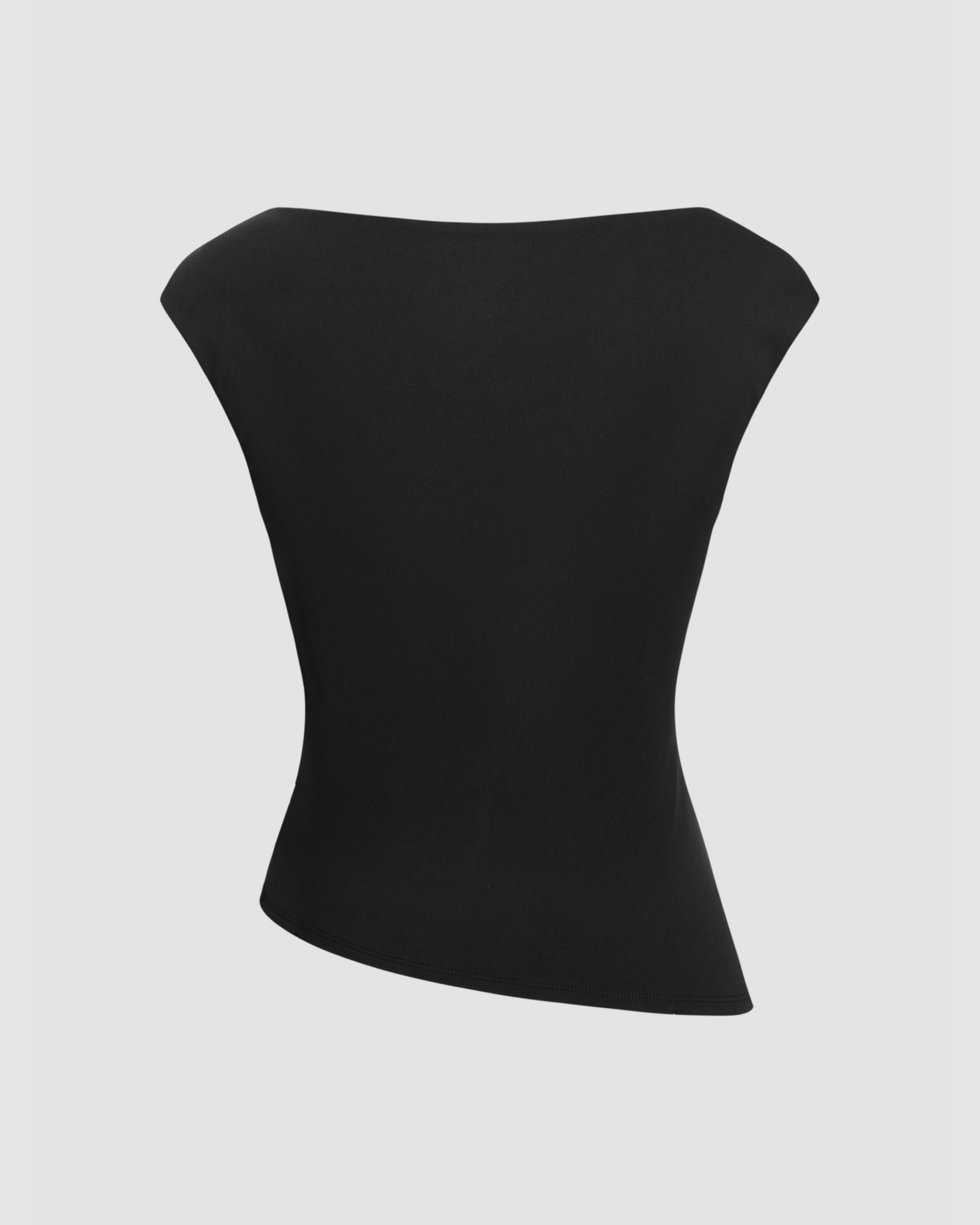 AeroFlow One-Shoulder Motion Tank-Black
