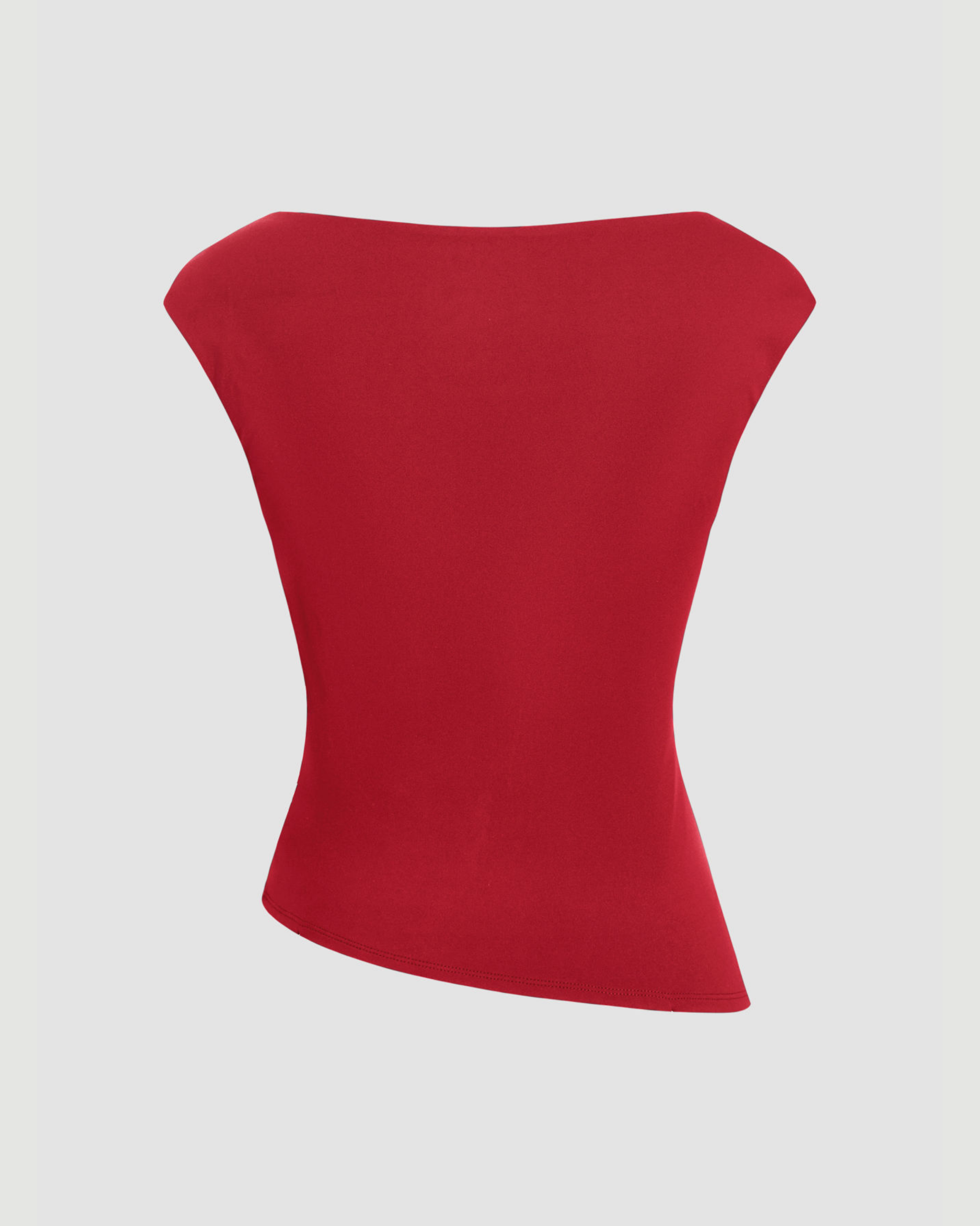 AeroFlow One-Shoulder Motion Tank - Red