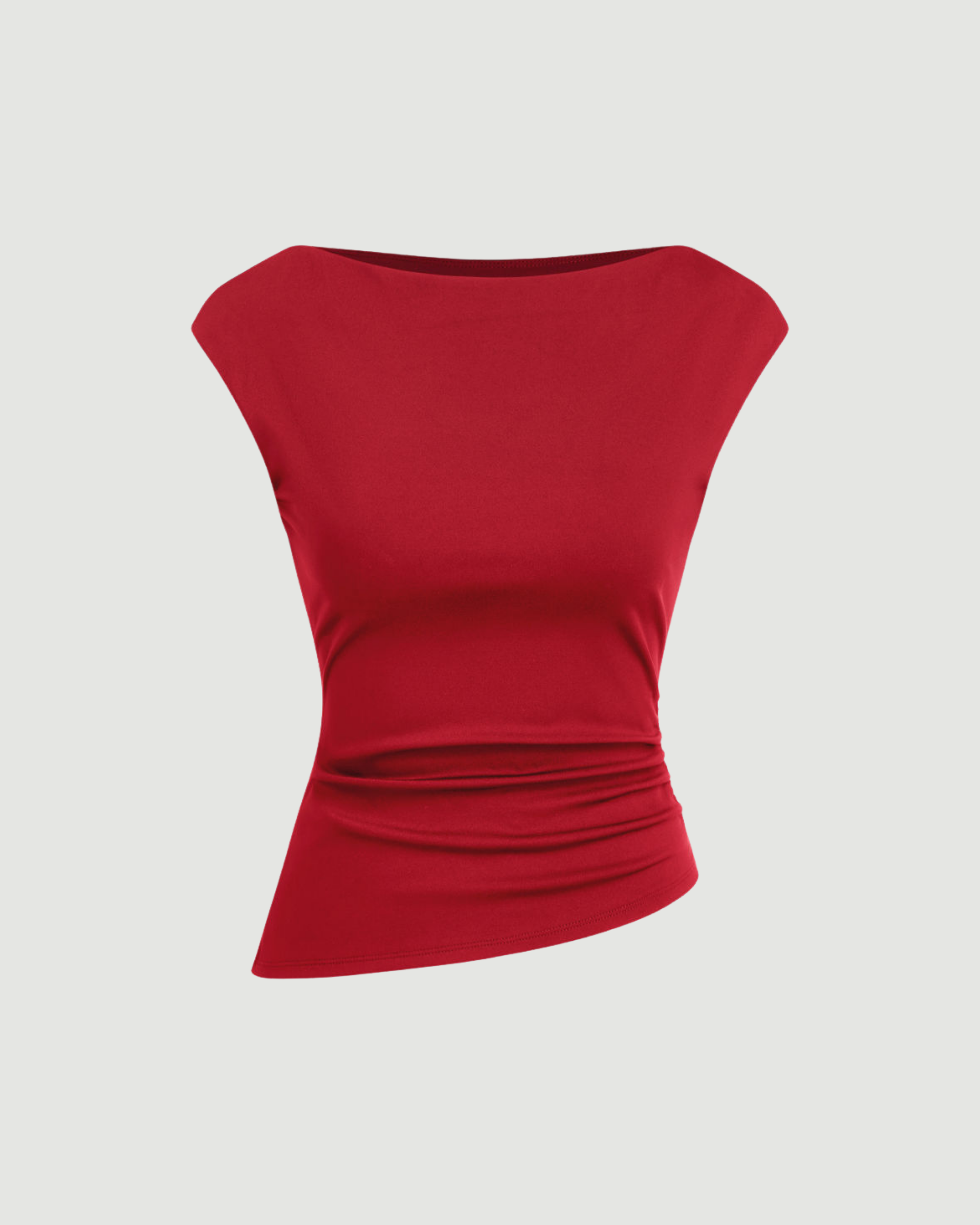 AeroFlow One-Shoulder Motion Tank - Red