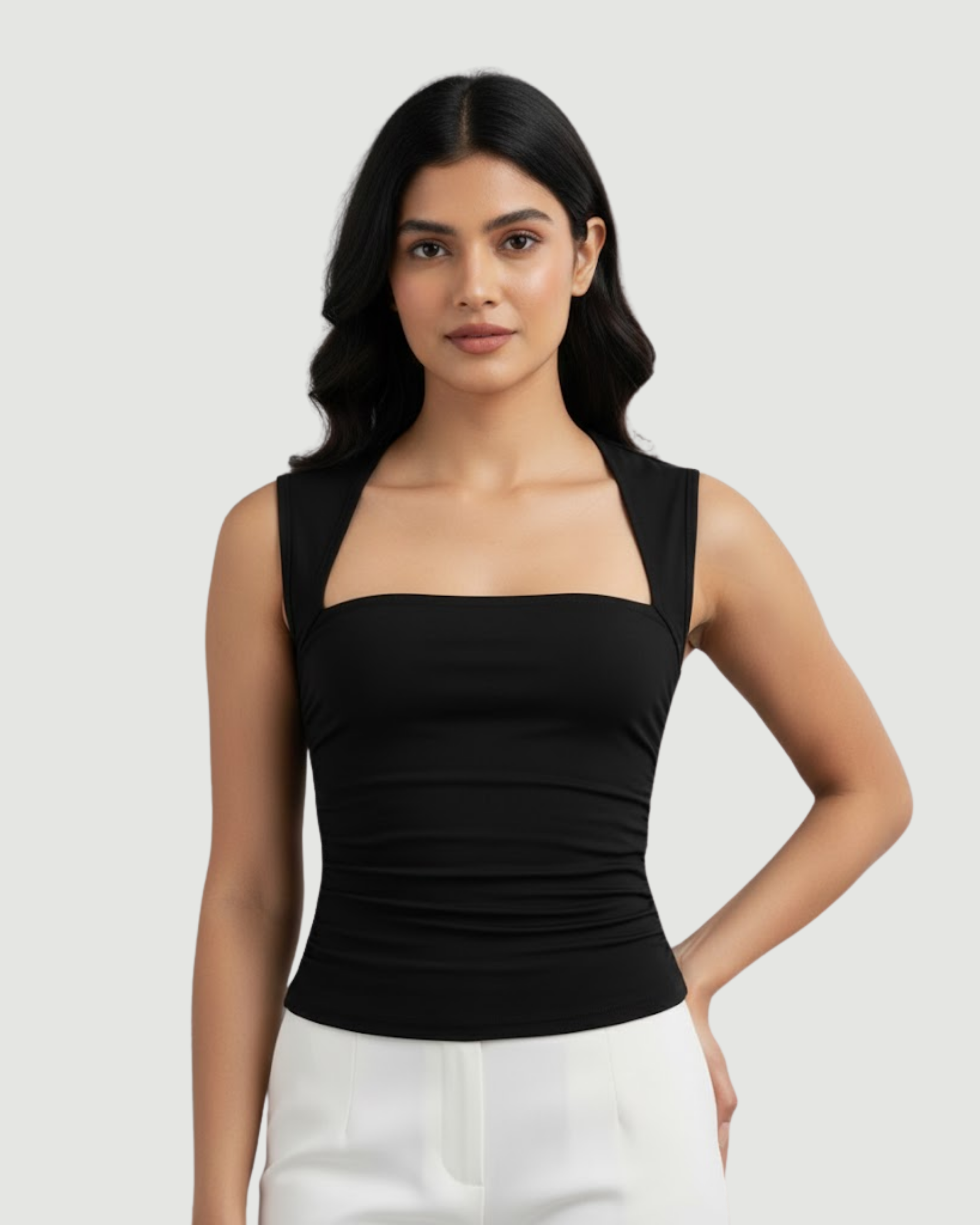 PureForm Square-Cut Essential Tank - Black