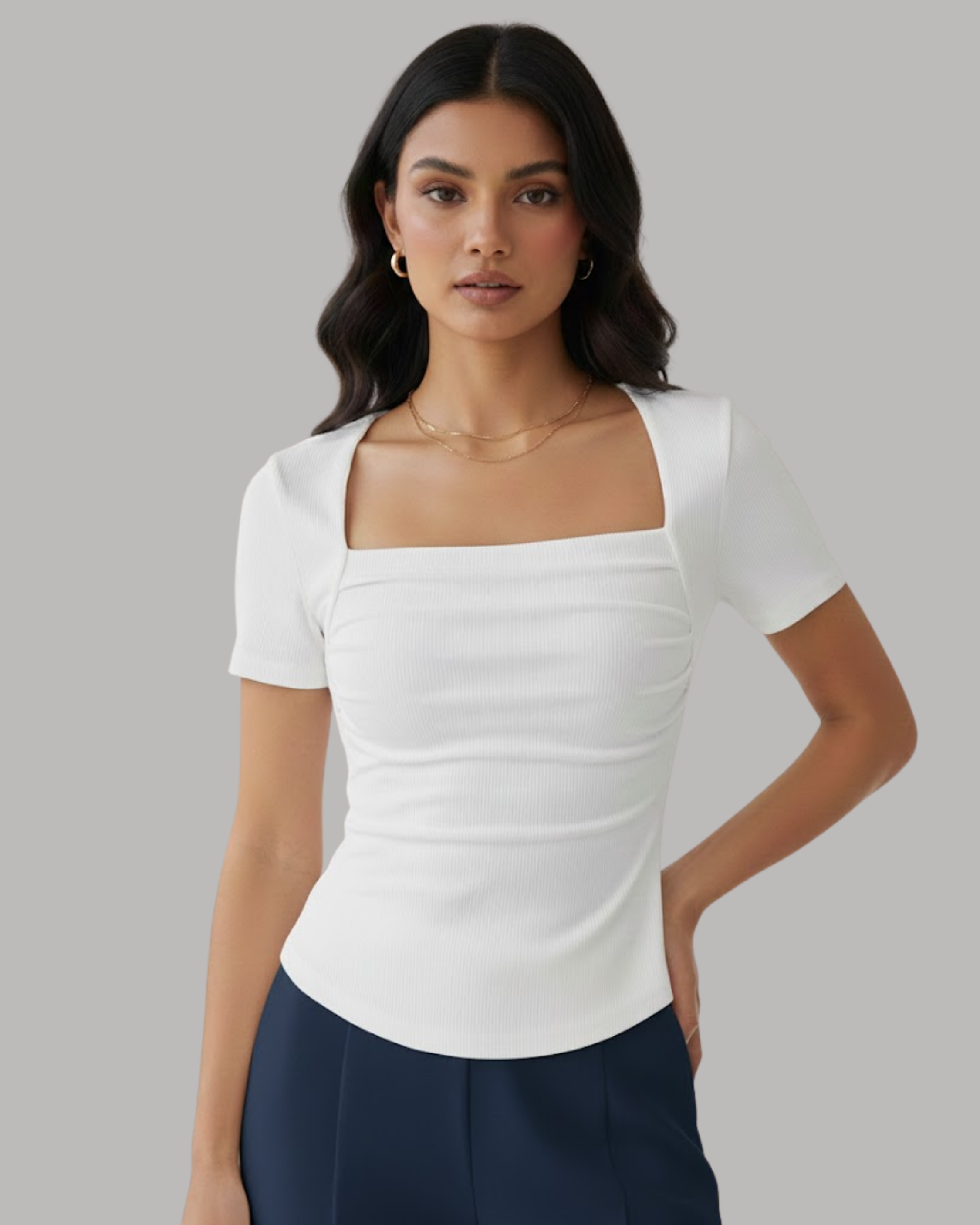 ClassicCut Tailored Tee-White