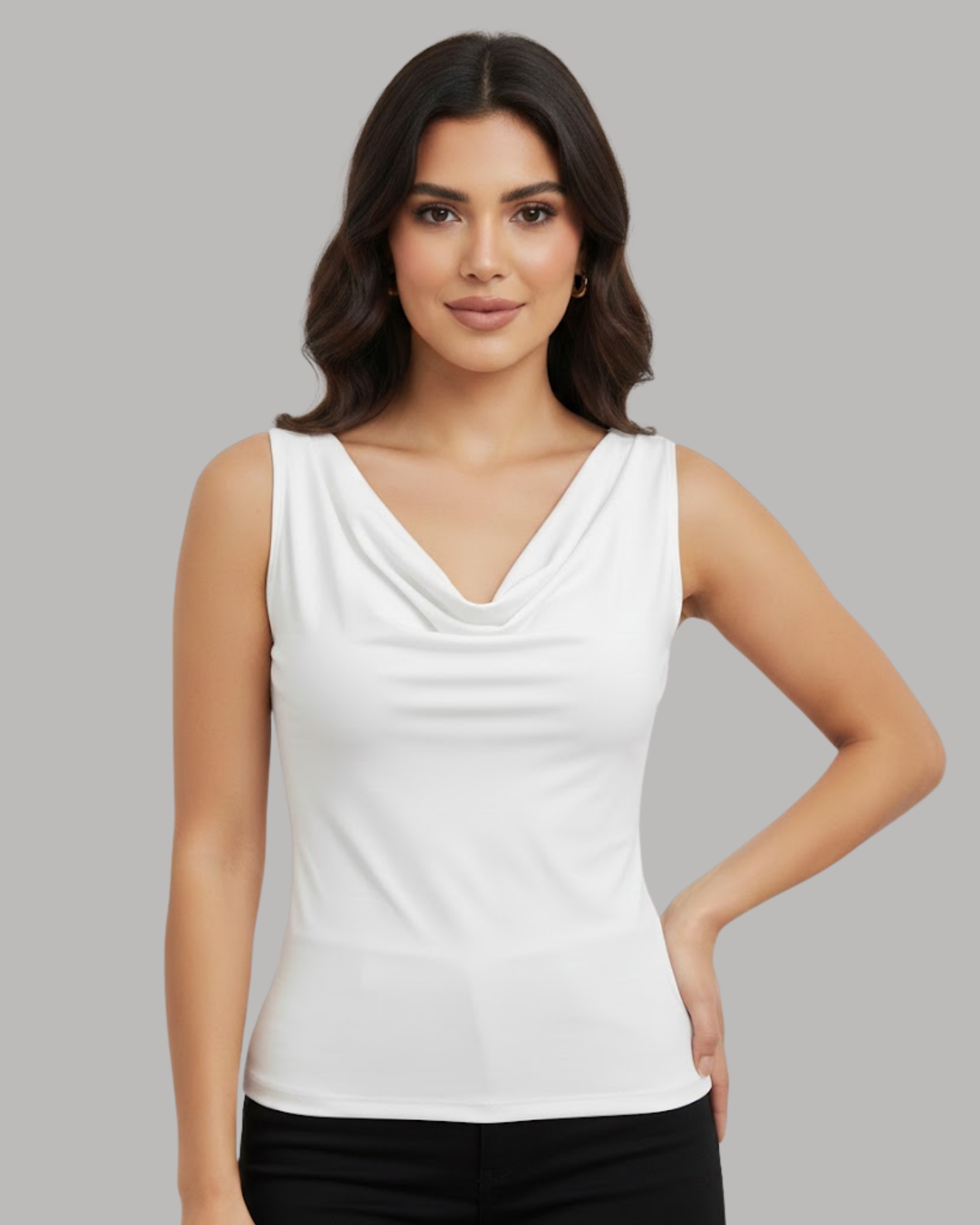 Y2K SoftSculpt Sleeveless Trio-Black & White & Wine