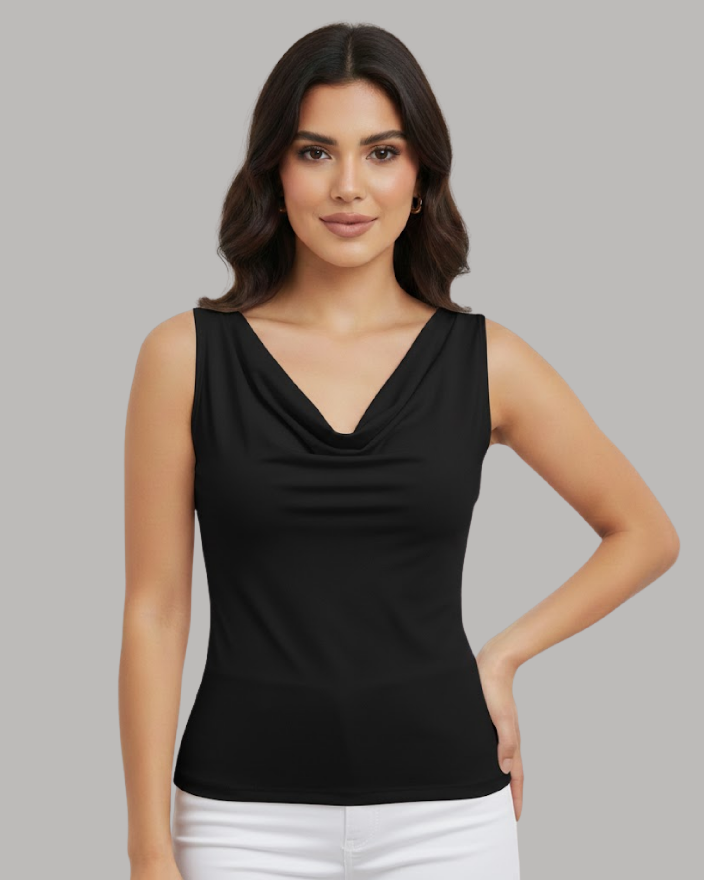 Y2K SoftSculpt Sleeveless Trio-Black & White & Wine