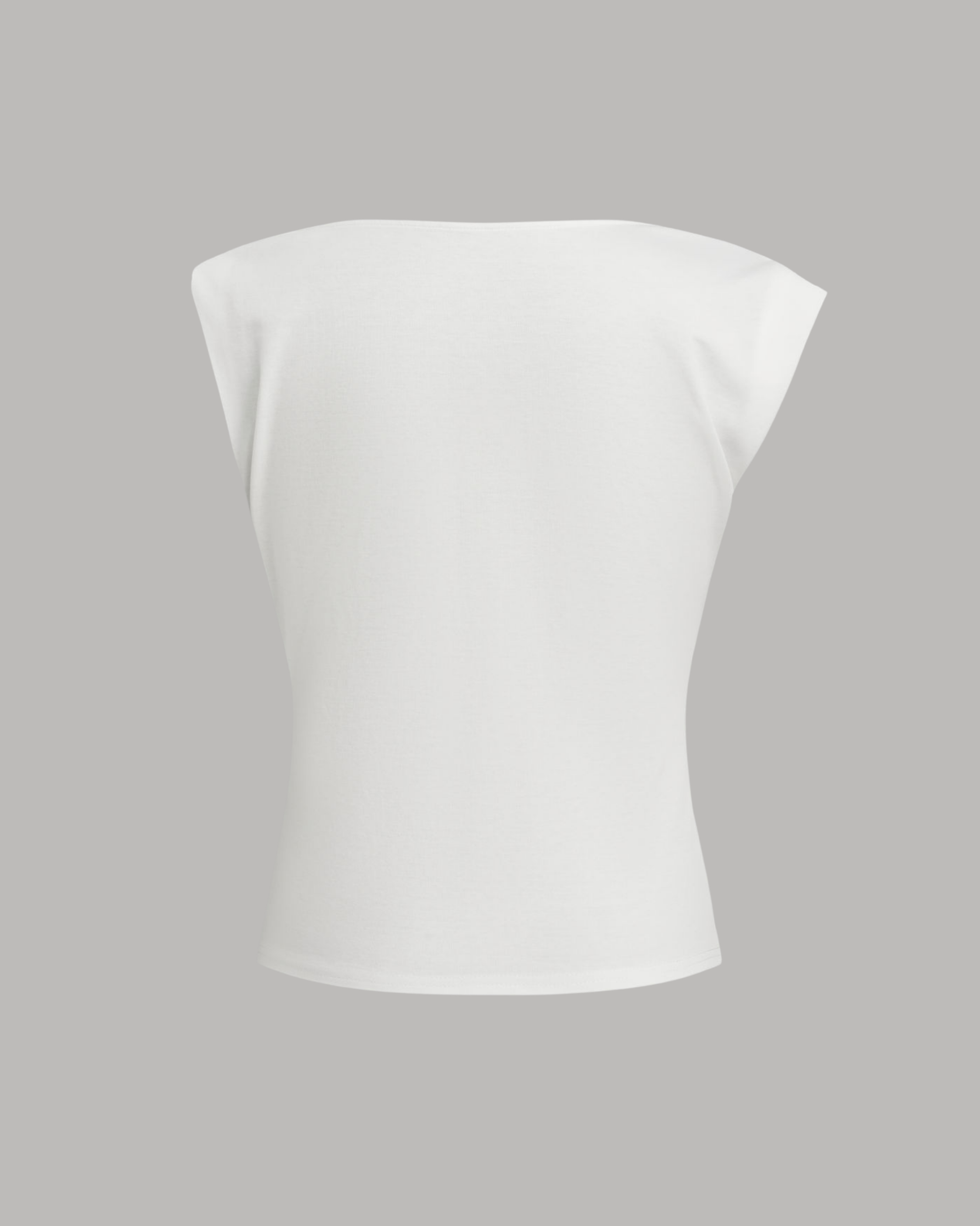 DrapeLine Elegant Fall Top - White