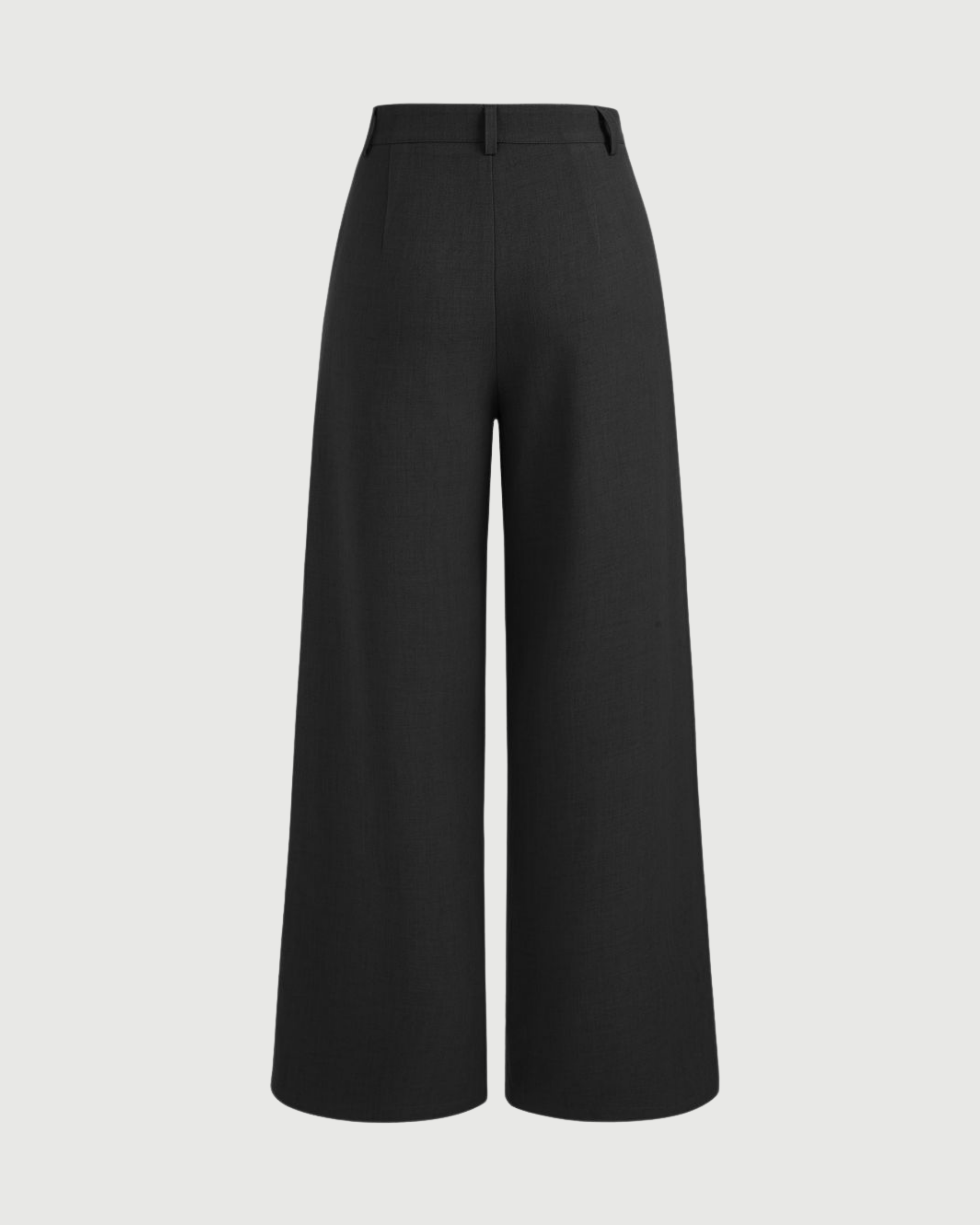 Modern Utility Straight Leg Trousers- Black