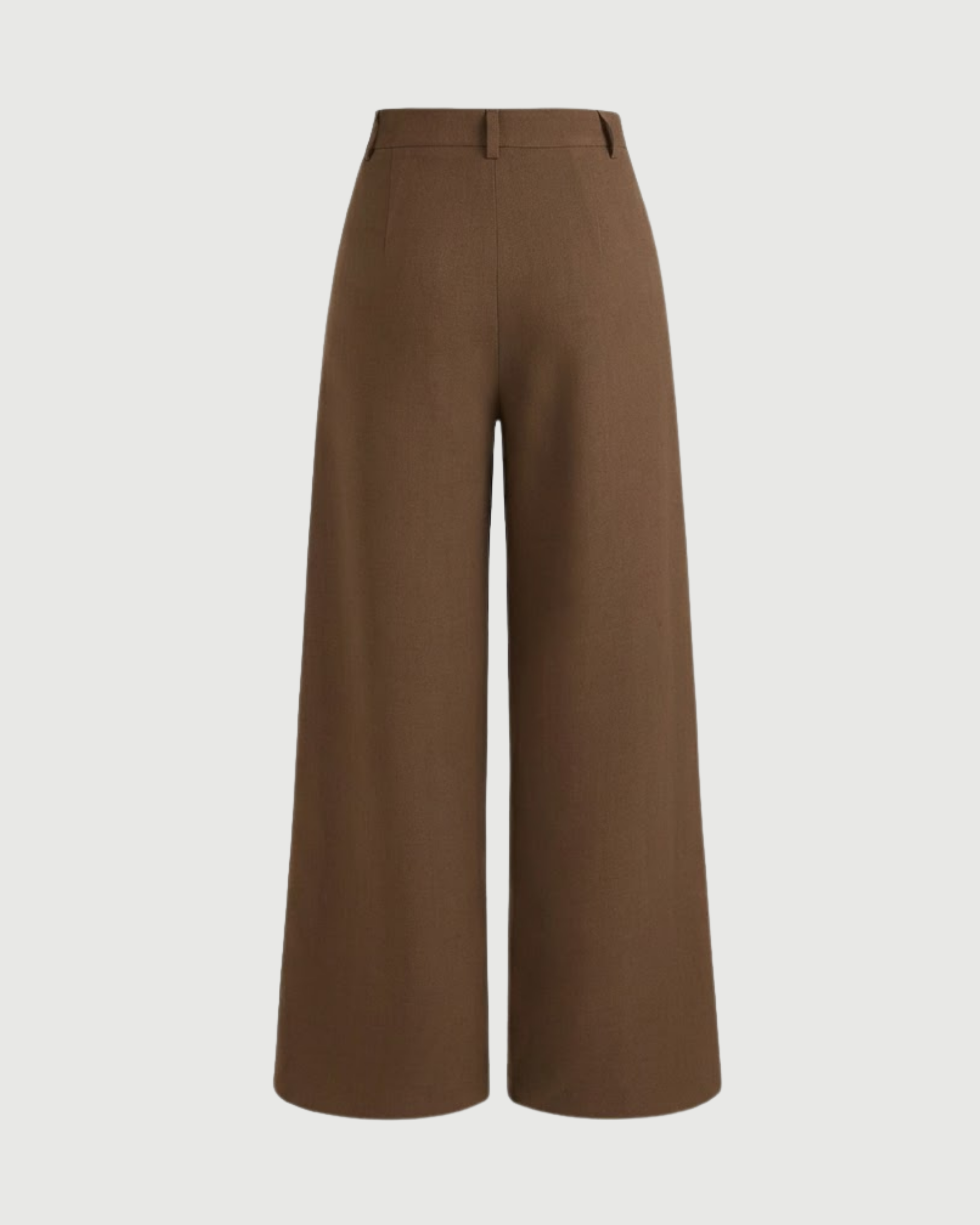 Modern Utility Straight Leg Trousers-Brown