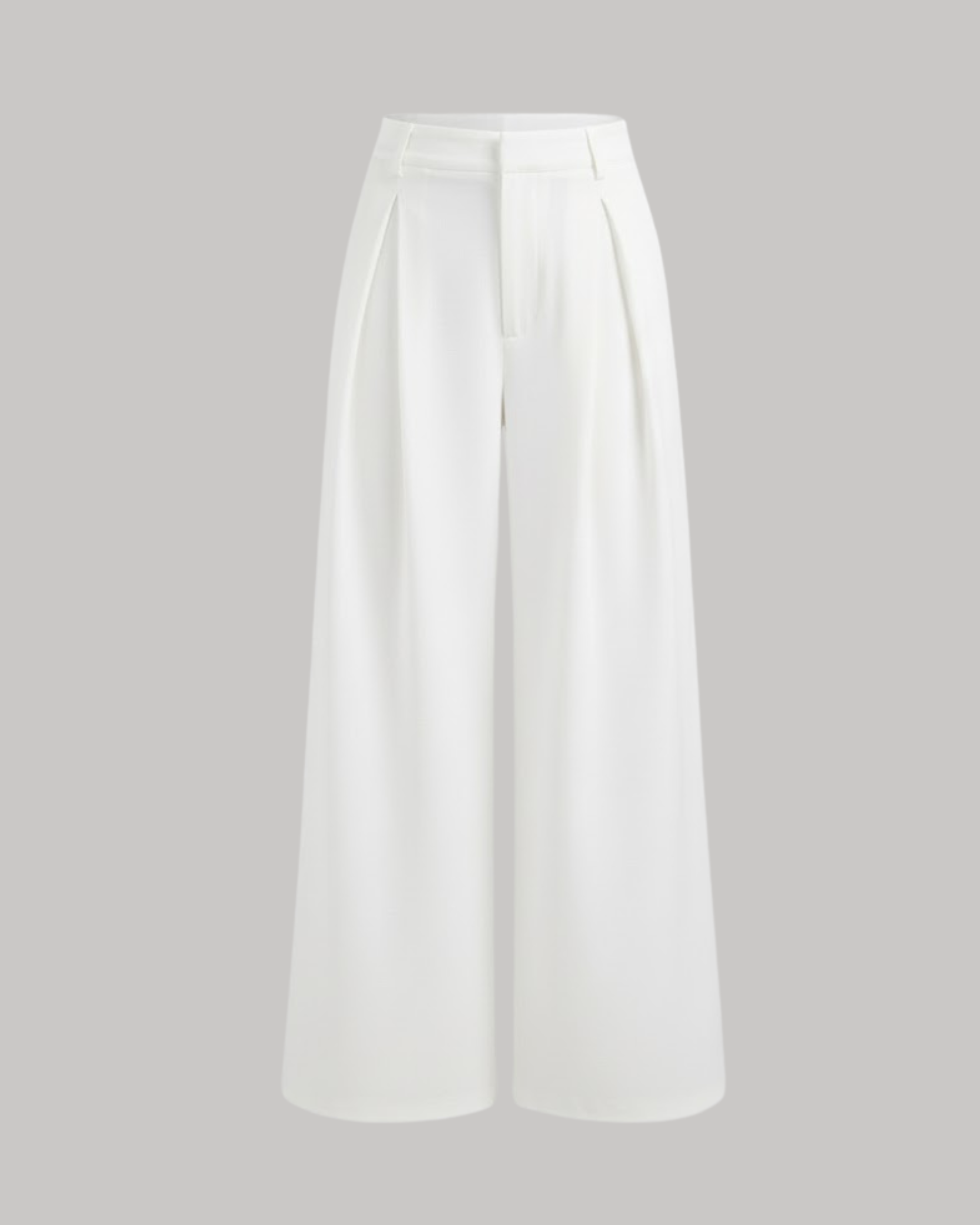 Modern Utility Straight Leg Trousers- White