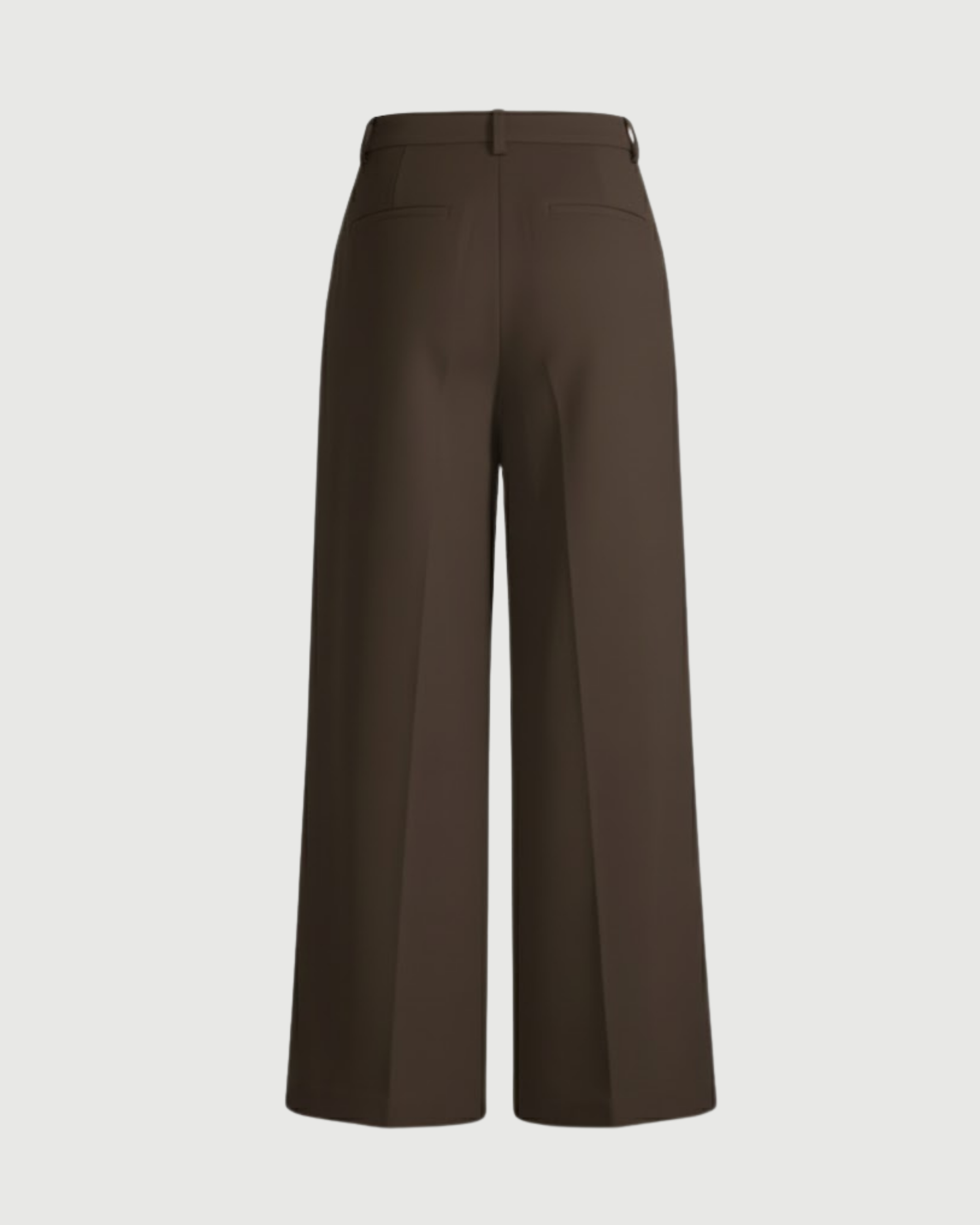 Functional Pleated Pockets Trousers-Coffee