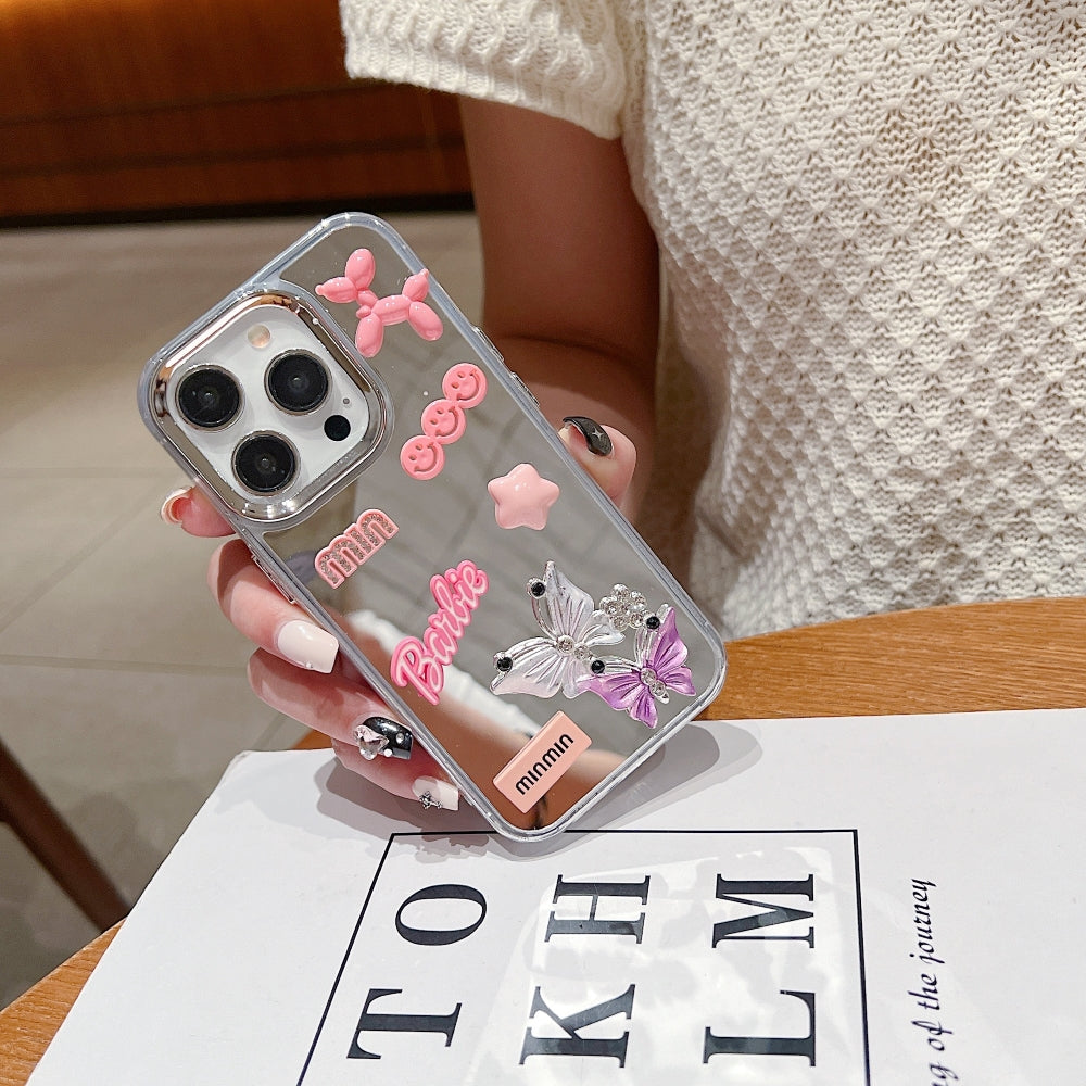 Ezlia 3D Creative Toy Graphic Mirror iPhone 13 Mini Case