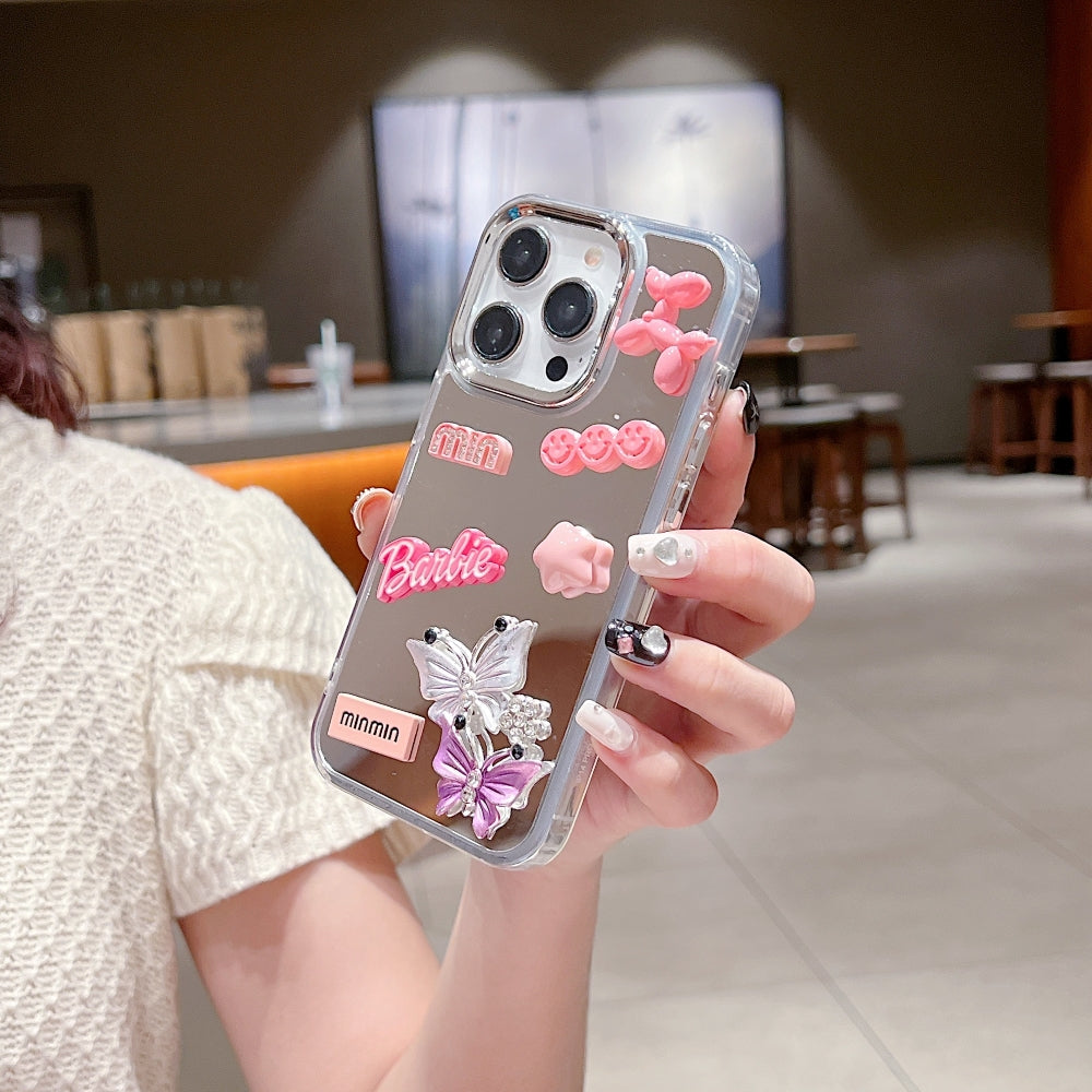 Ezlia 3D Creative Toy Graphic Mirror iPhone 14 Case