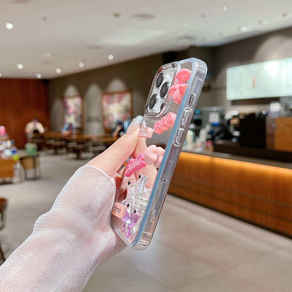 Ezlia 3D Creative Toy Graphic Mirror iPhone 15 Pro Max Case
