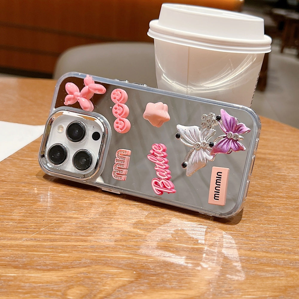 Ezlia 3D Creative Toy Graphic Mirror iPhone 16 Case