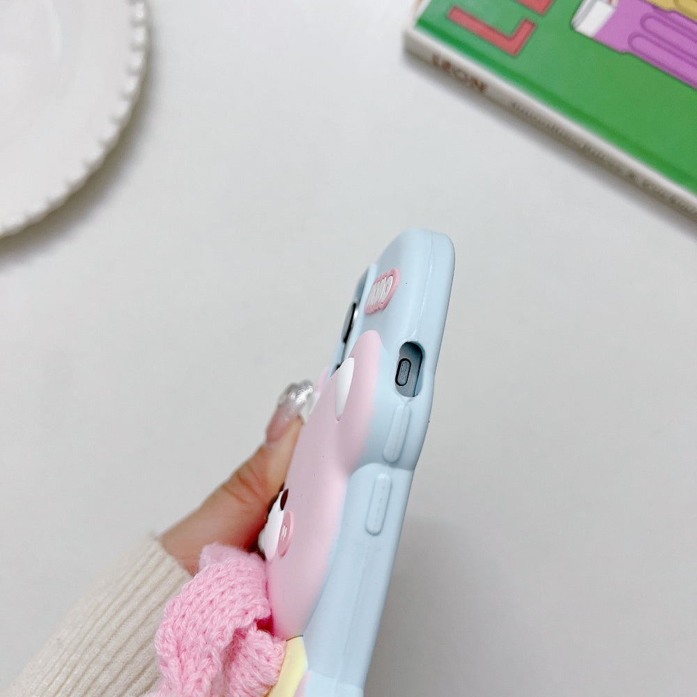 Ezlia 3D Silicone Bear Soft iPhone 15 Case